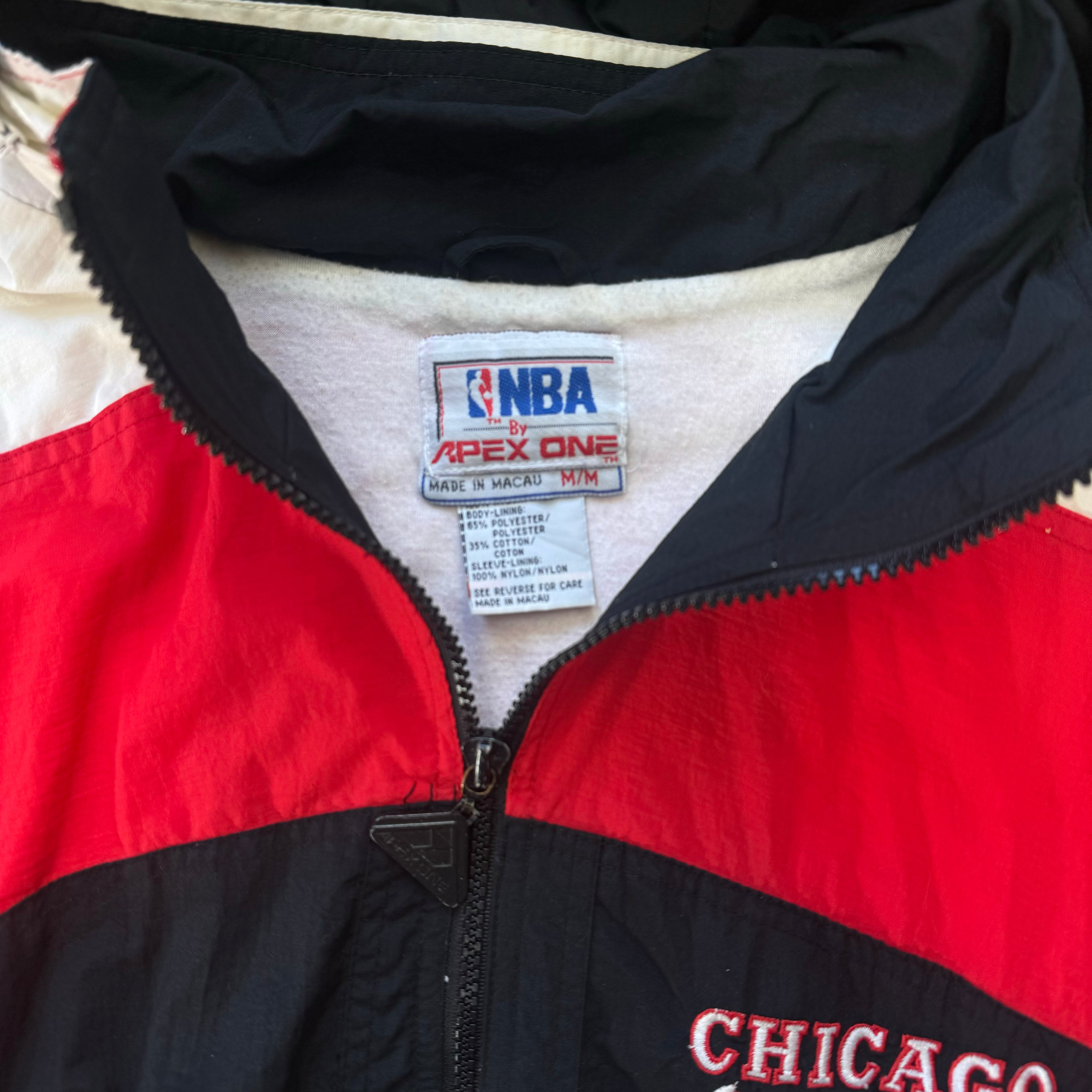 Vintage Apex One Chicago Bulls Jacket Sz M