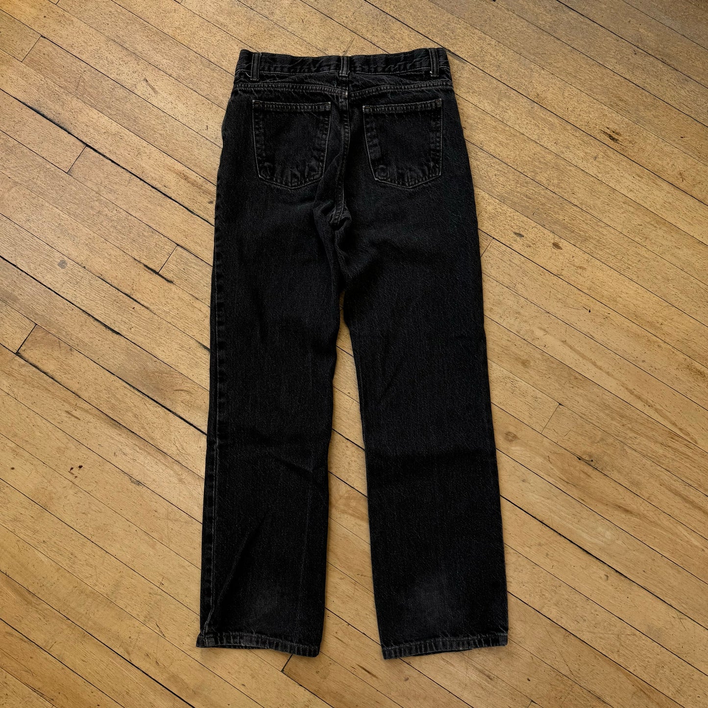 Y2K Black Wash Denim Jeans Sz 16