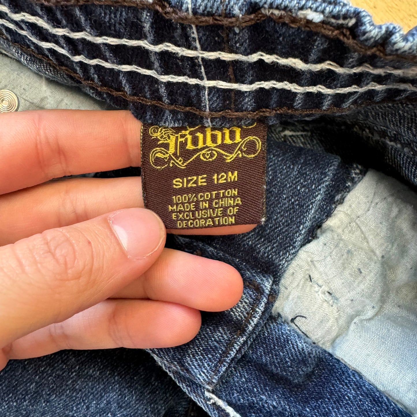 Vintage Embroidered FUBU Jeans Sz 12M