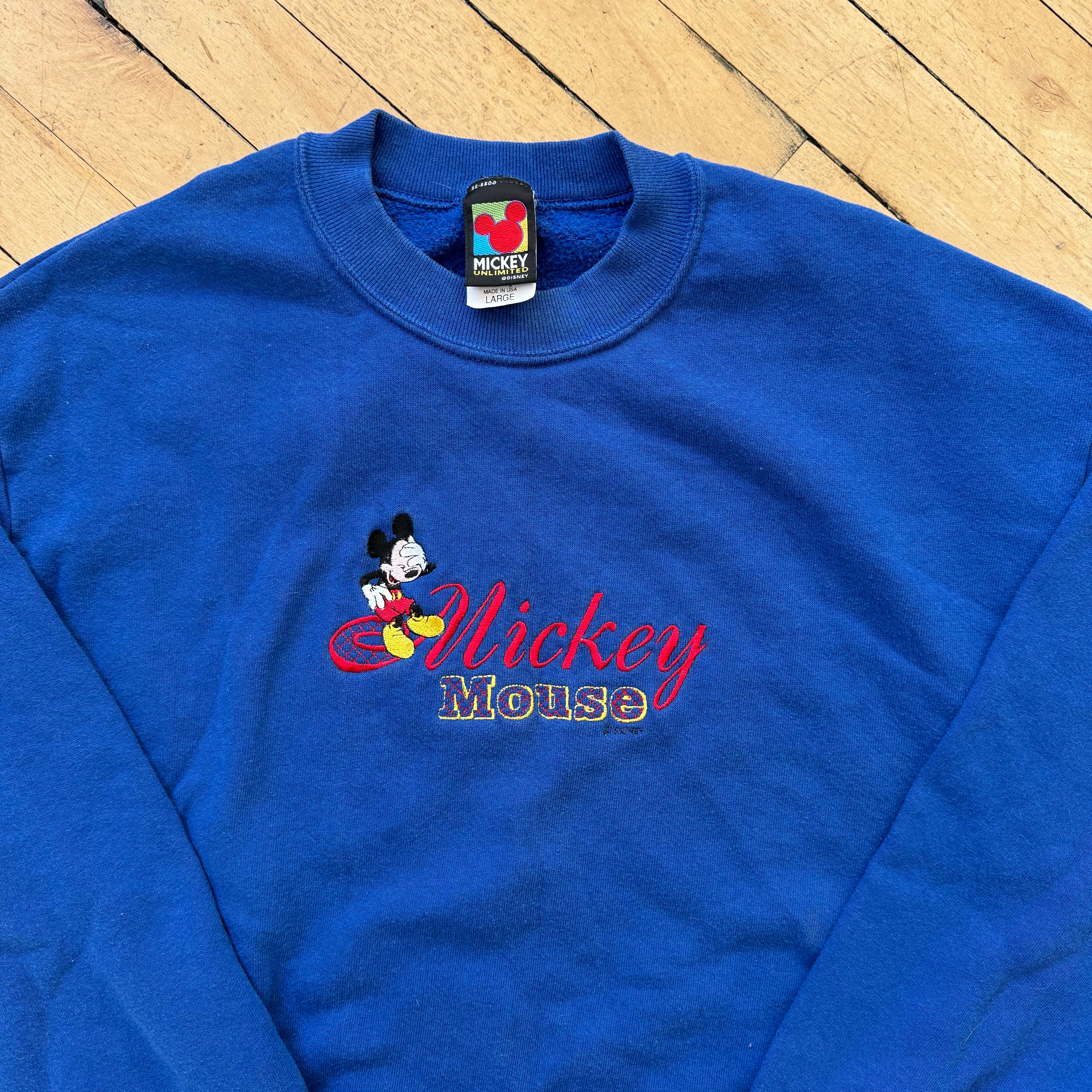 Vintage Mickey Mouse Crewneck Sz L