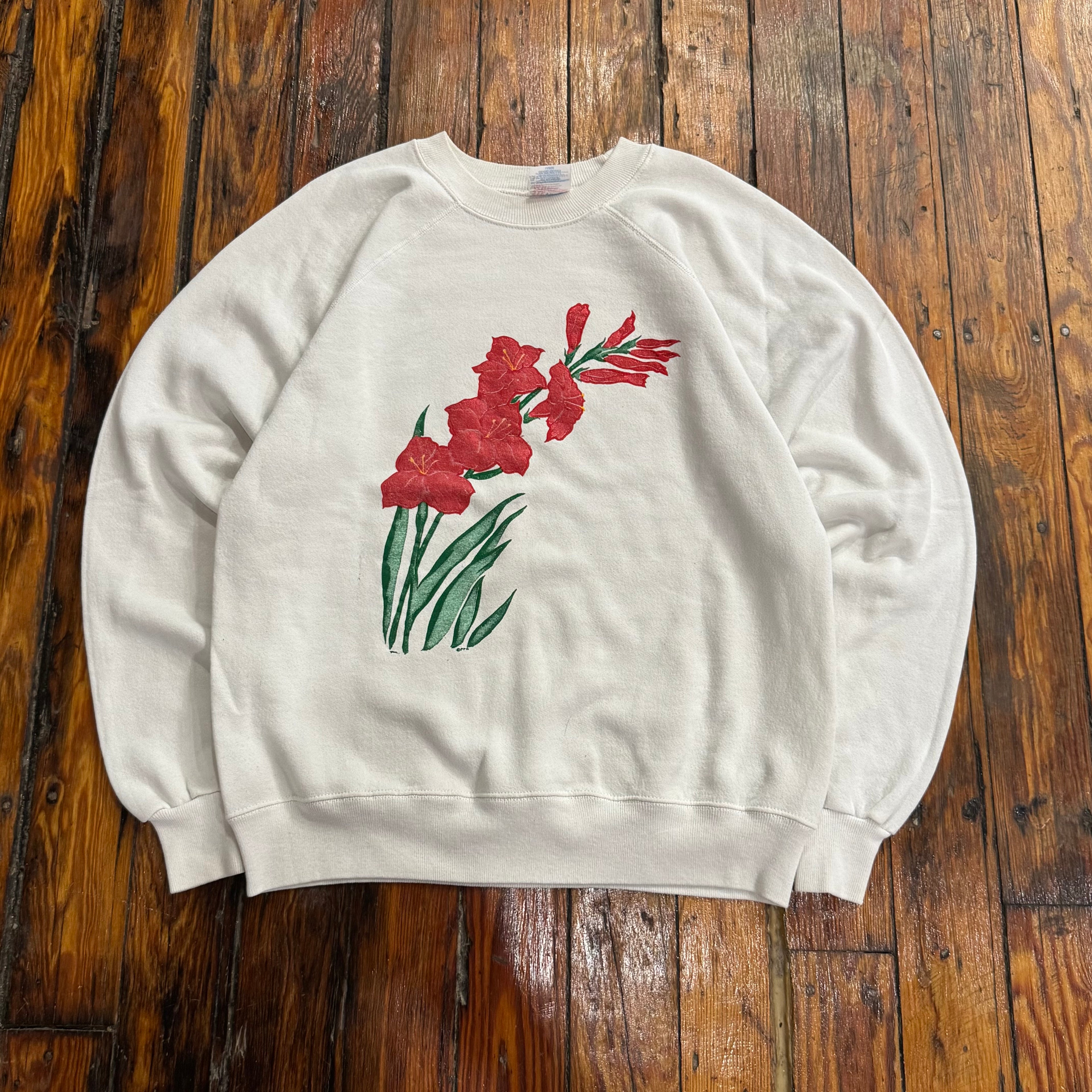 Vintage Flowers Crewneck Sz L