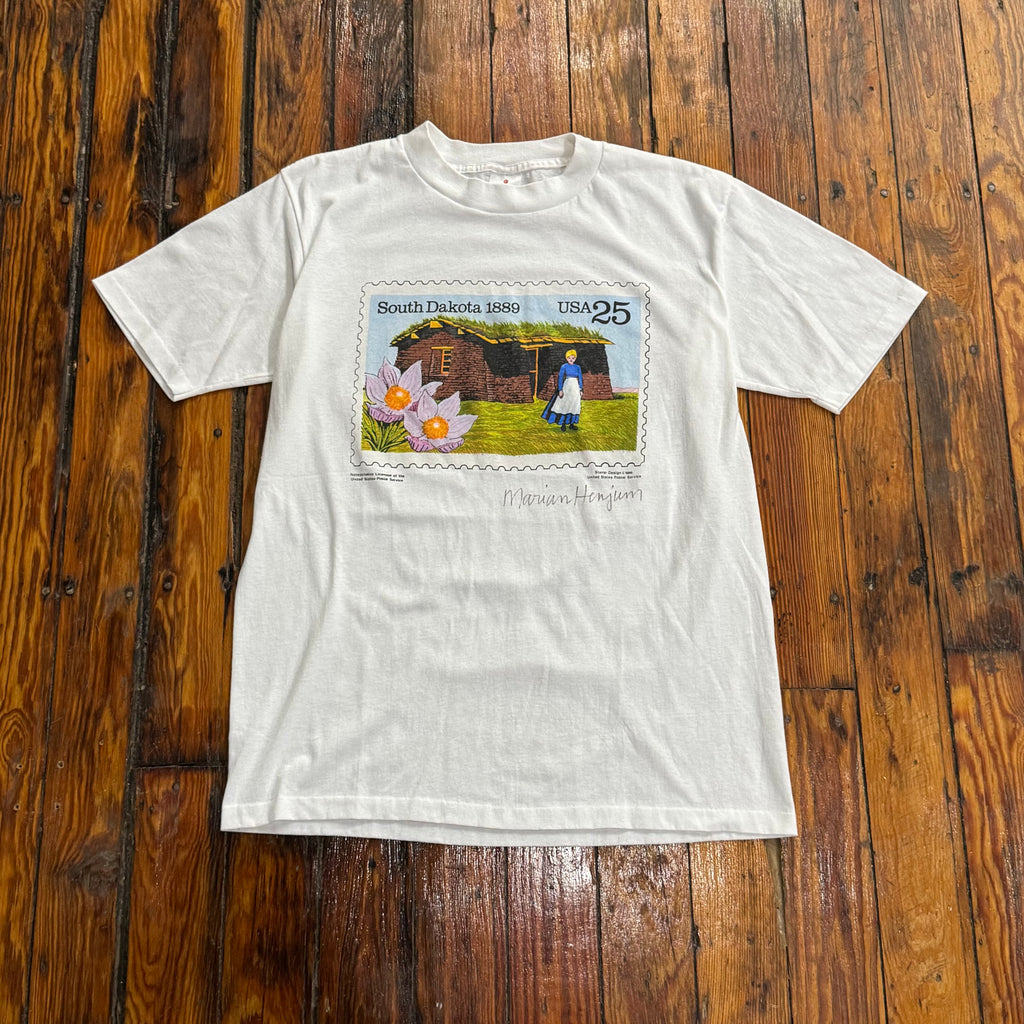 Vintage South Dakota Stamp T-shirt Sz L