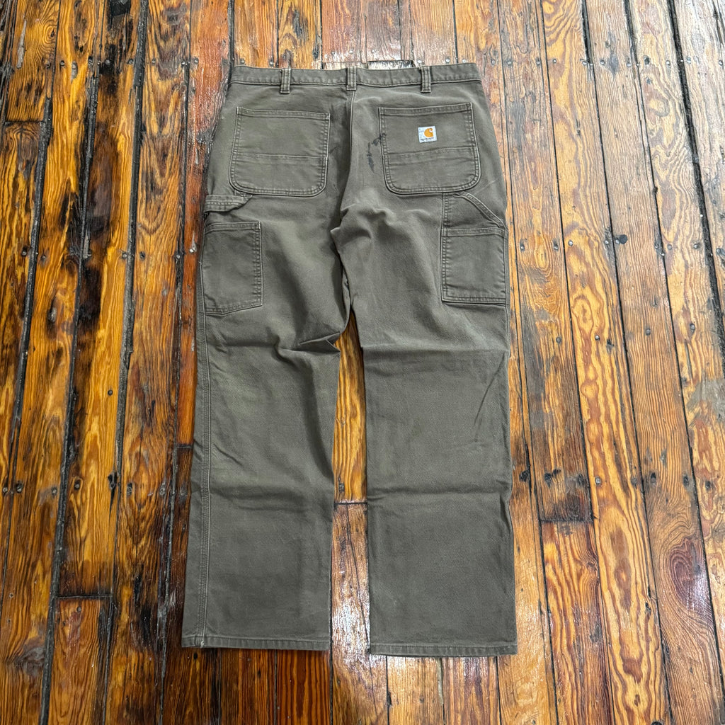 Olive Carhartt Carpenter Pants Sz 36x32
