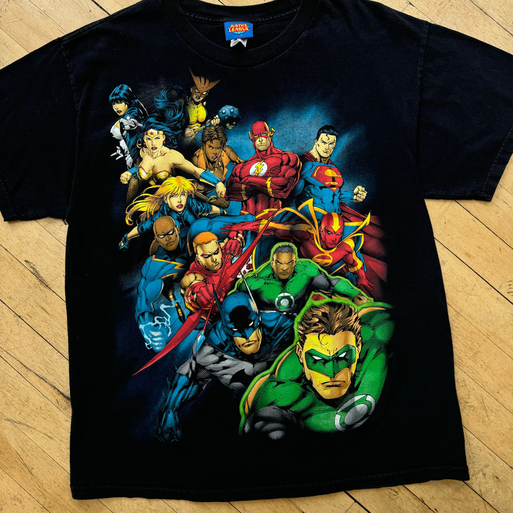 2000s Justice League DC T-shirt Sz L