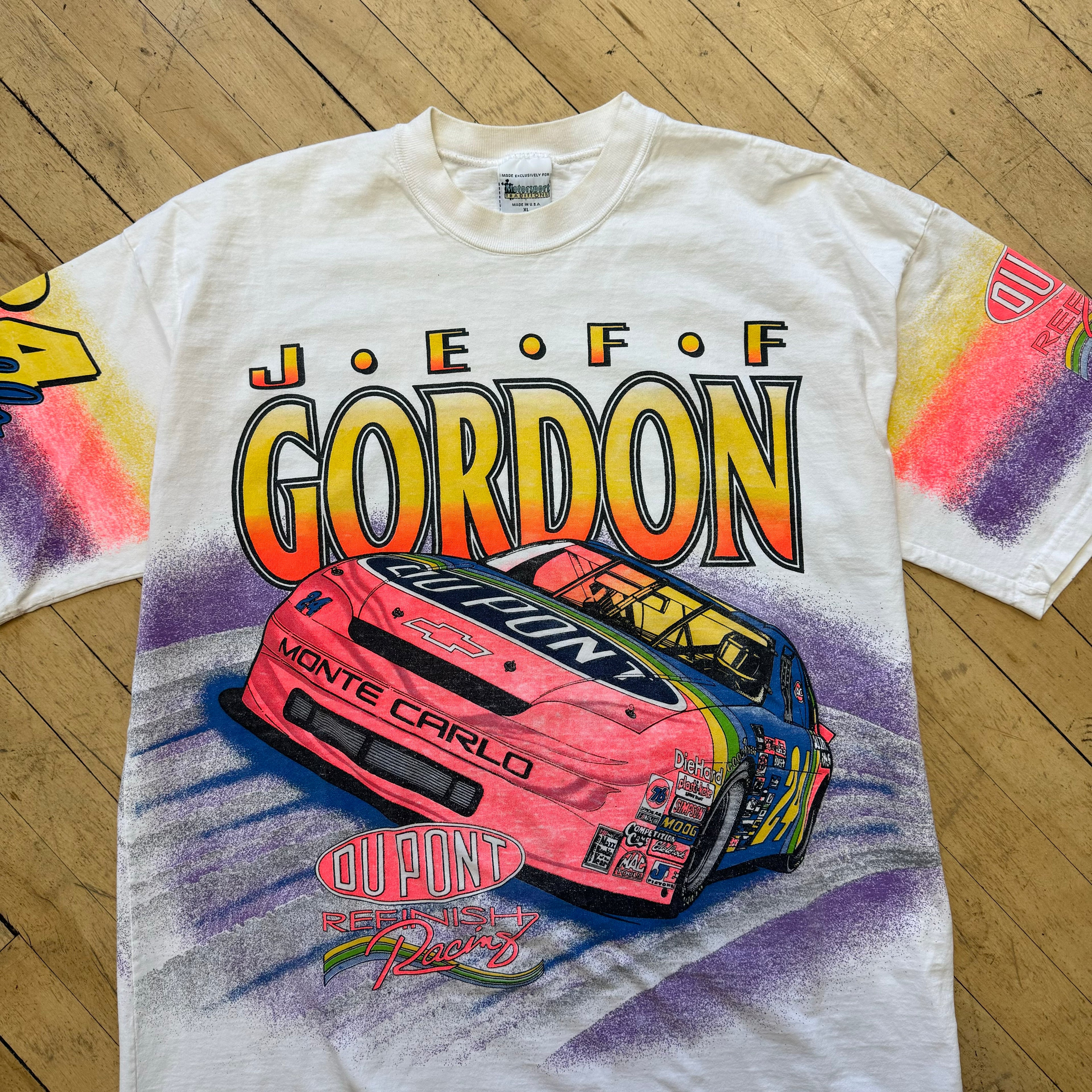 Vintage Jeff Gordon NASCAR Racing AOP T-shirt Sz XL