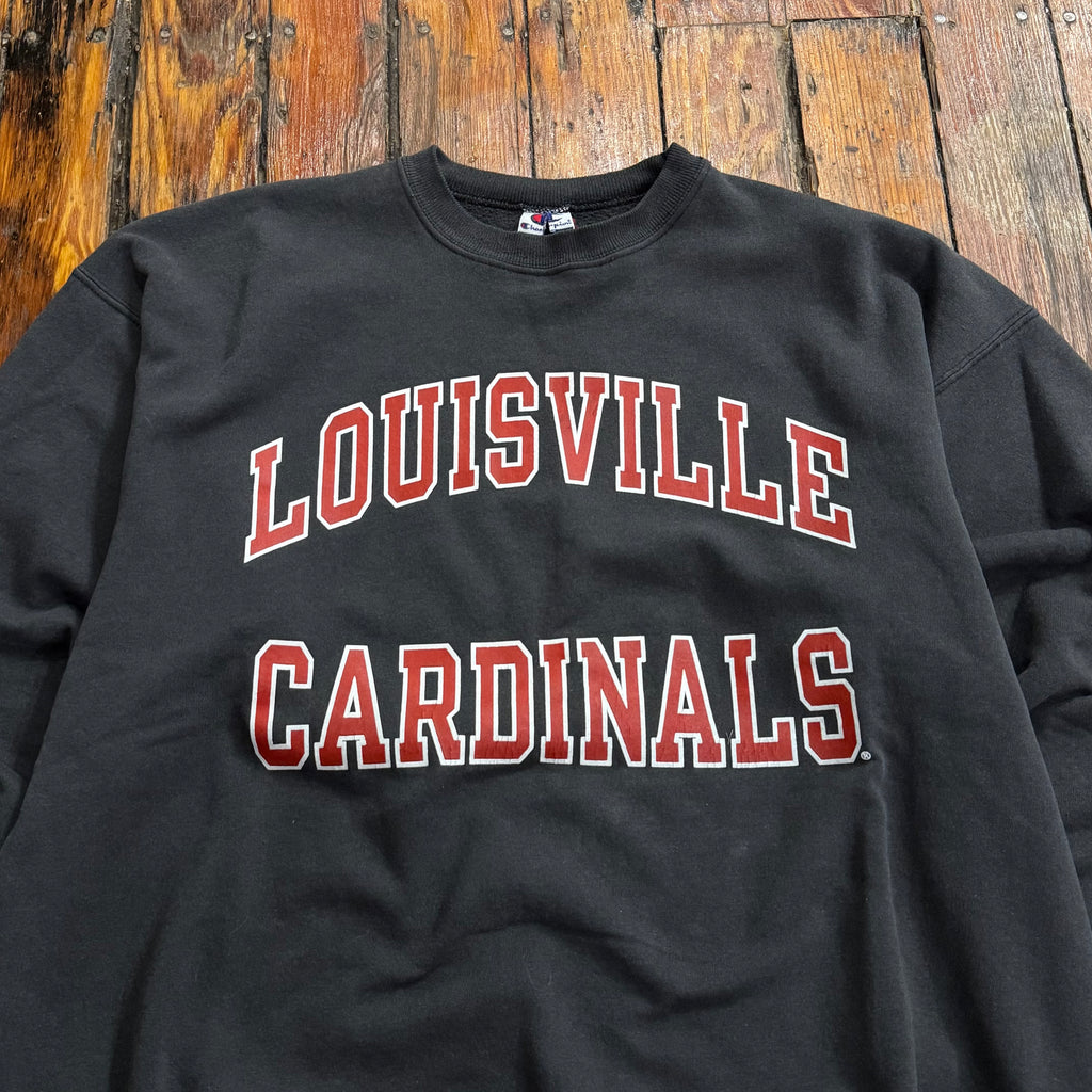 Vintage Champion Louisville Cardinals Crewneck Sz L