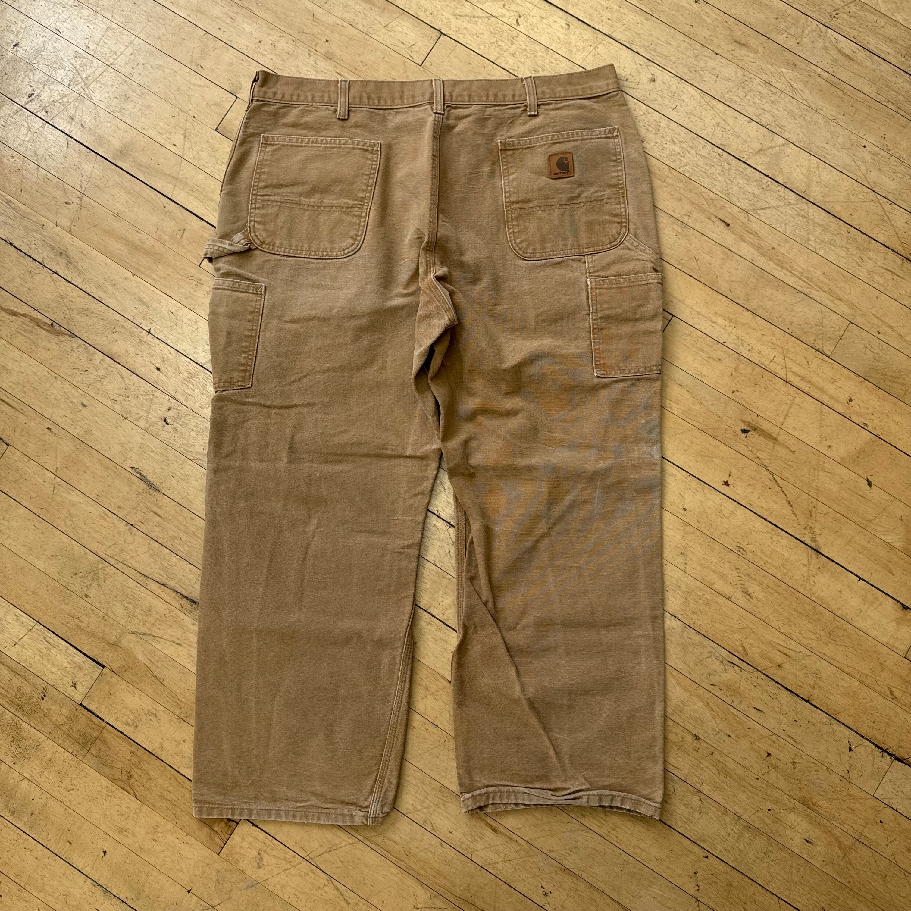 Vintage Carhartt Denim Khaki Jeans Sz 40x30