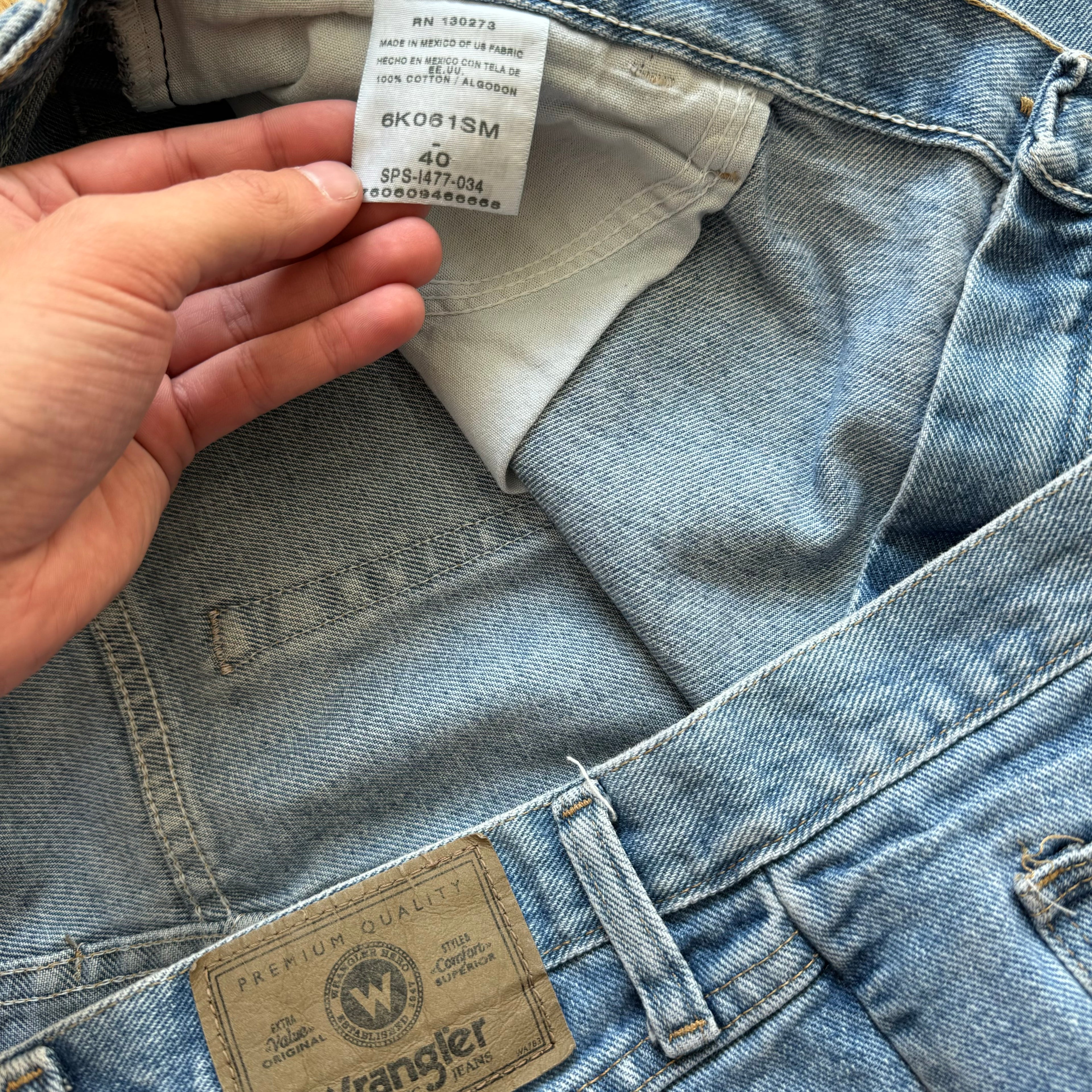 Vintage Wrangler Denim Jean Shorts Sz 40