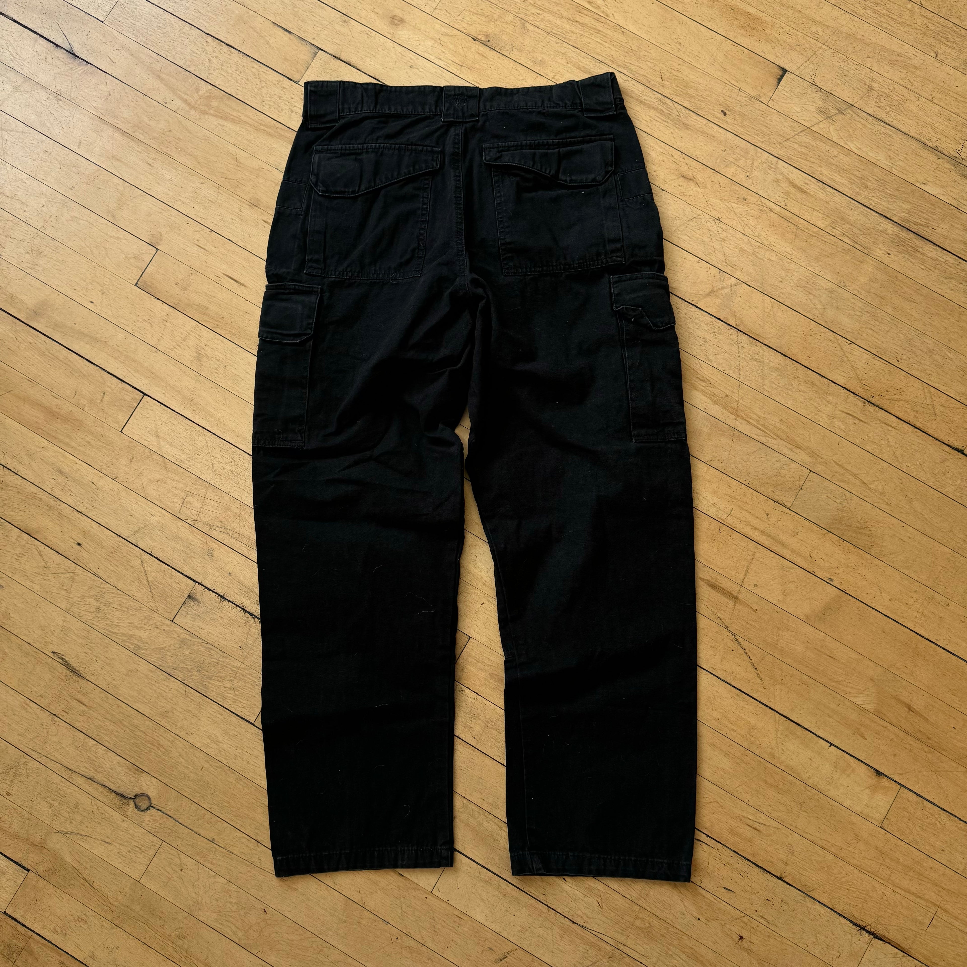 Vintage True-Spec Black Cargo Khaki Pants Sz 34