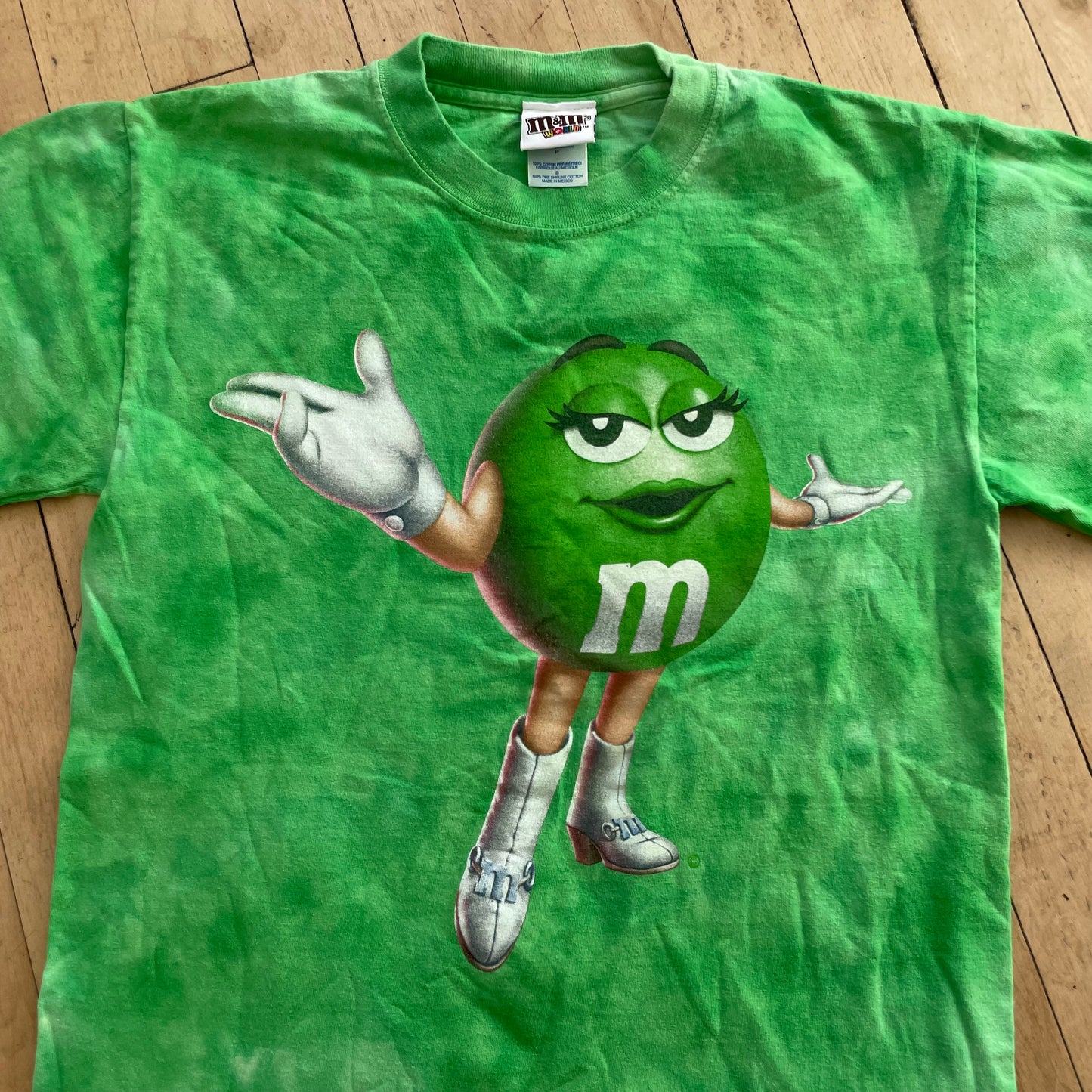 2000s Green M & M World T-shirt Sz S