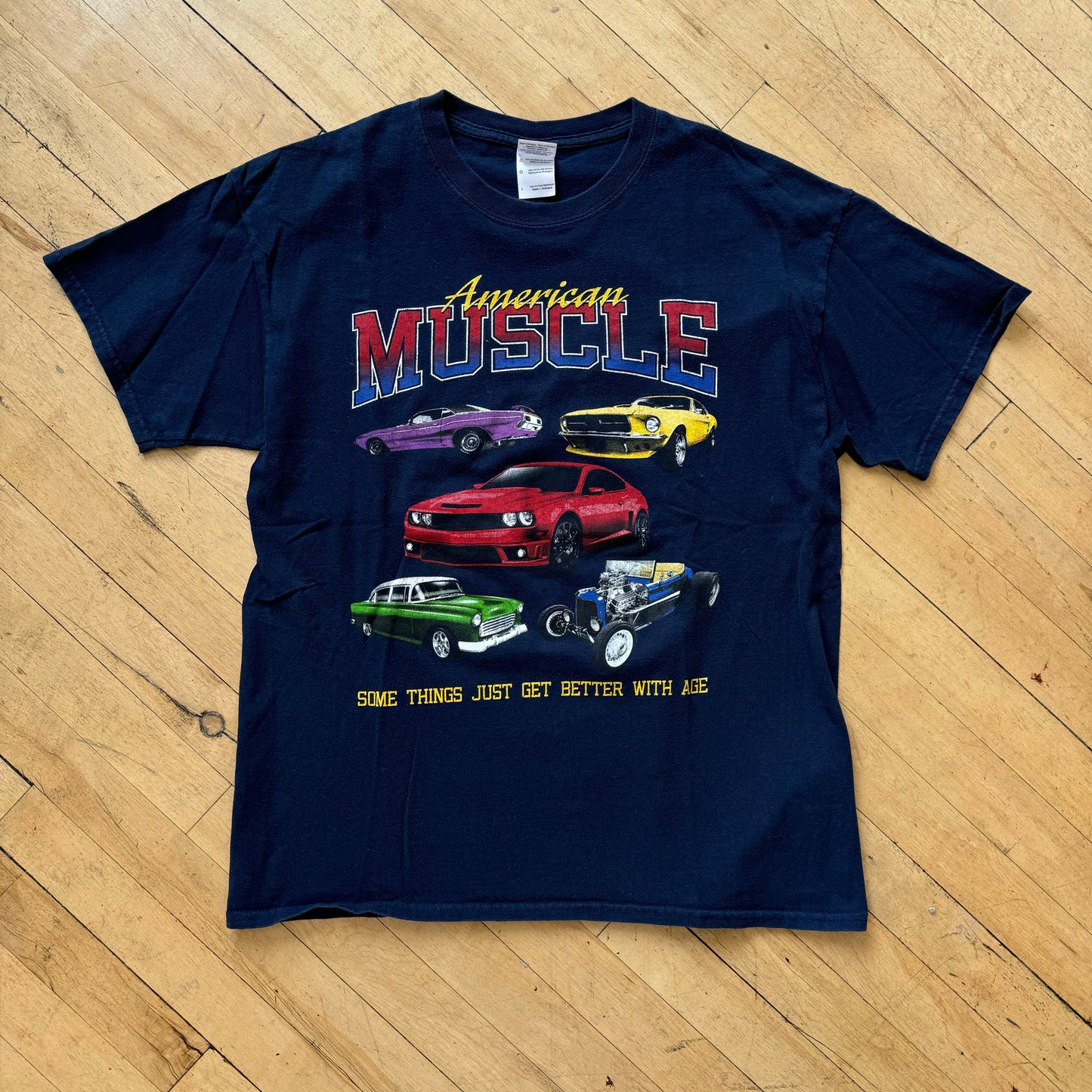 Vintage American Muscle Car T-shirt Sz L