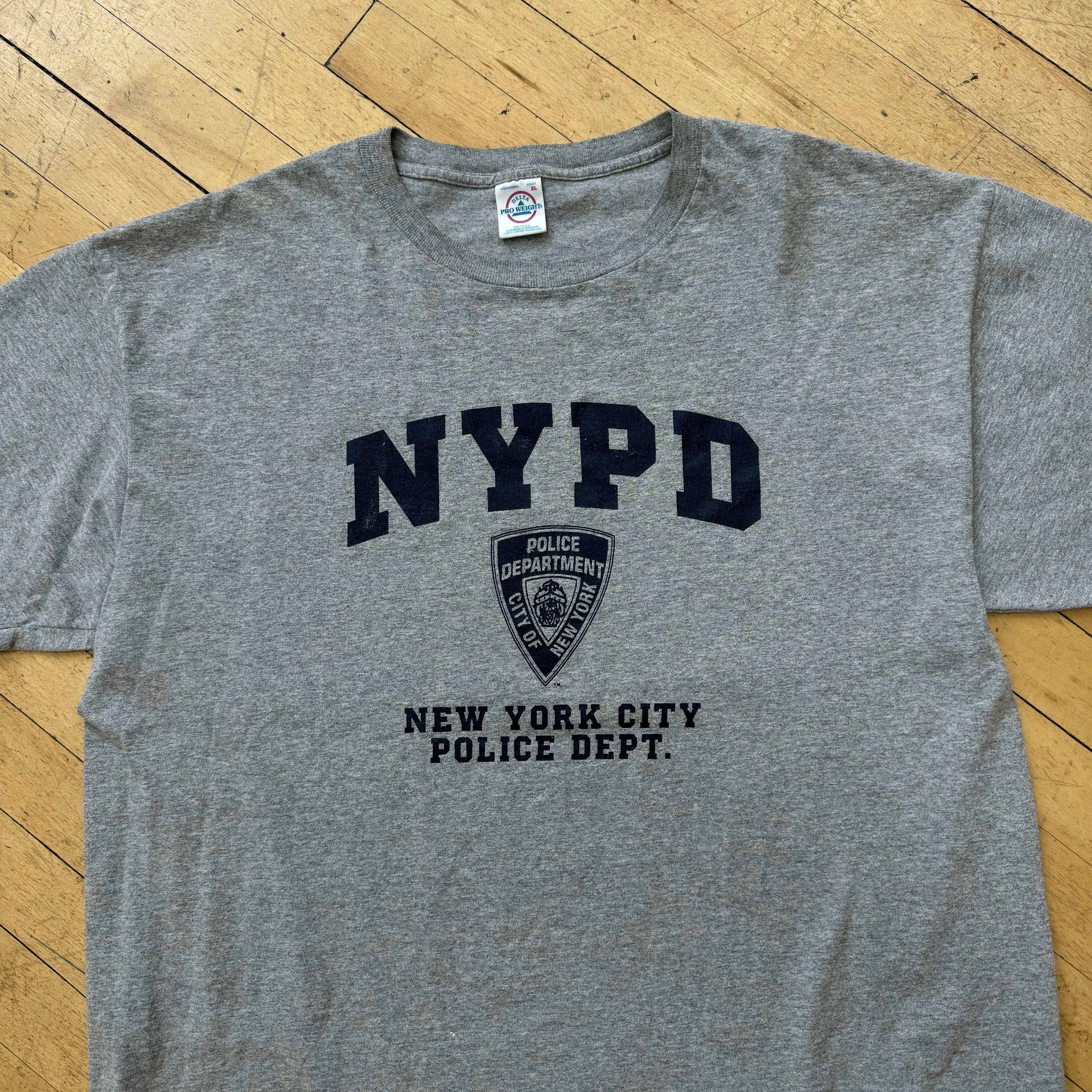 Vintage NYPD SpellOut T-shirt Sz XL