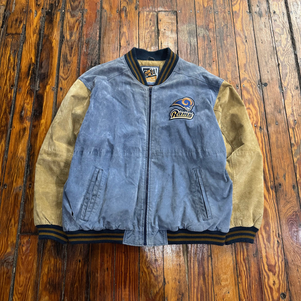 Vintage St. Louis Rams Suede Jacket Sz XL