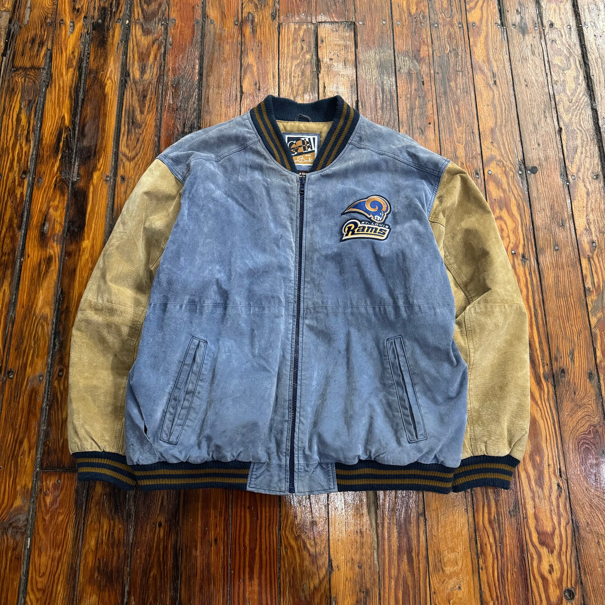 Vintage St. Louis Rams Suede Jacket Sz XL