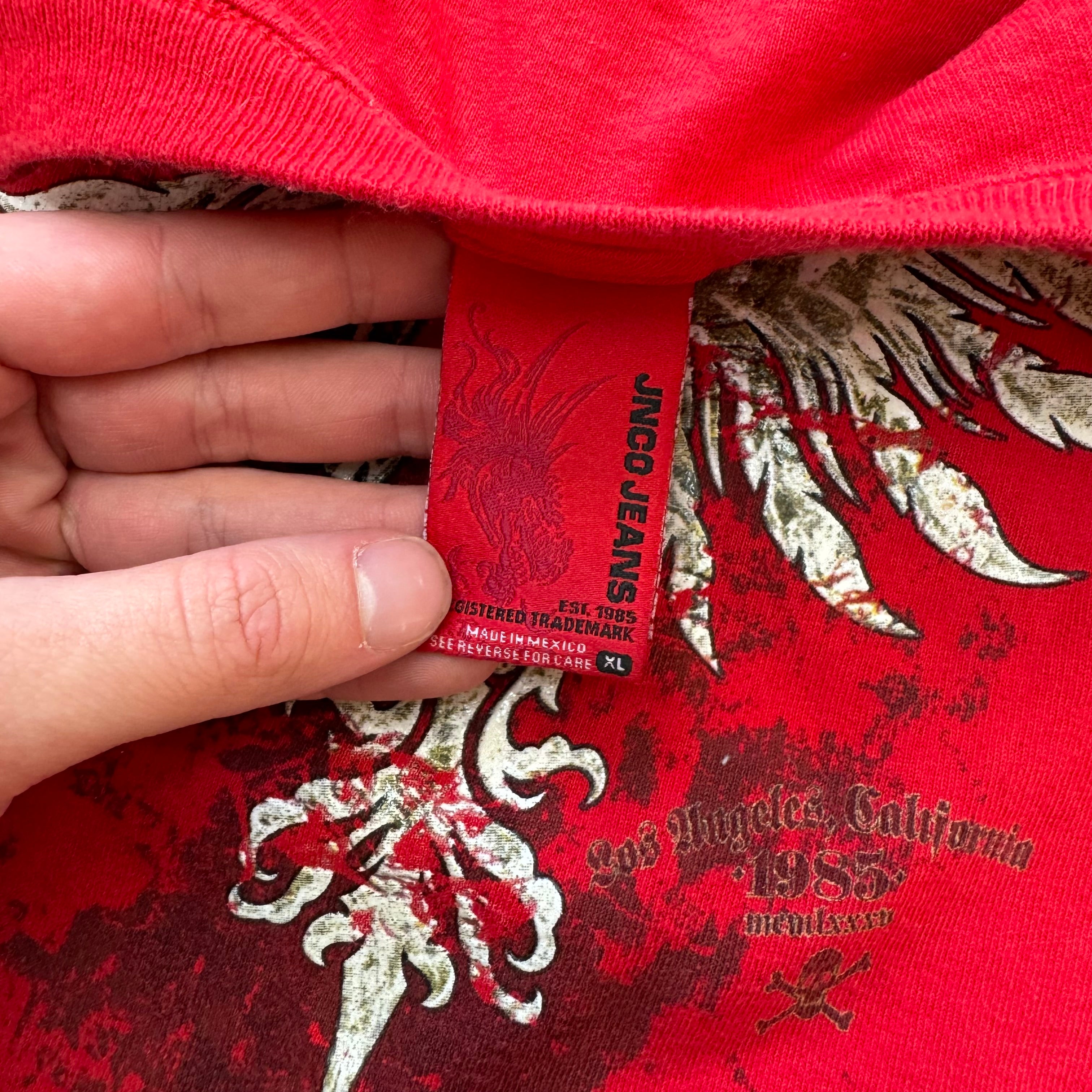 Y2K Jnco Jeans LongSleeve T-shirt Sz YTH XL