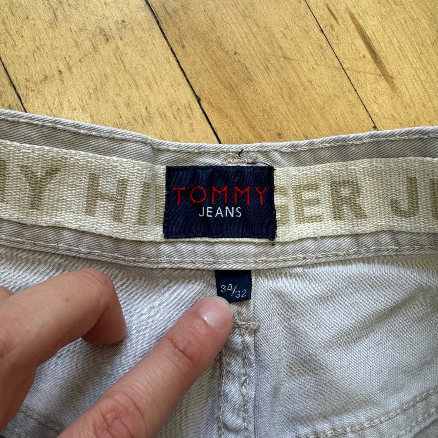 Vintage Tommy Hilfiger Cargo Kahki Pants Sz 34x32