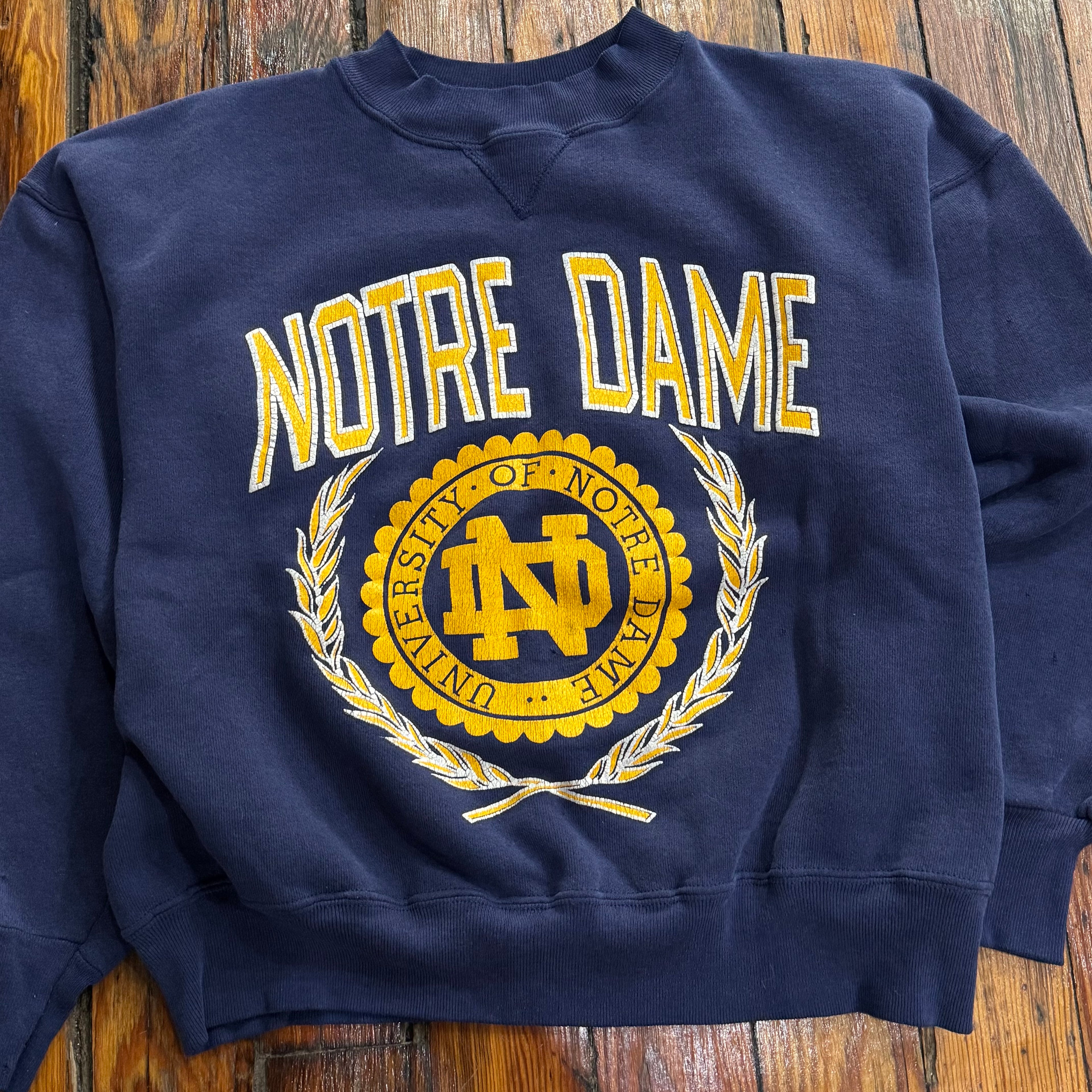 Vintage Notre Dame Crewneck Sz S