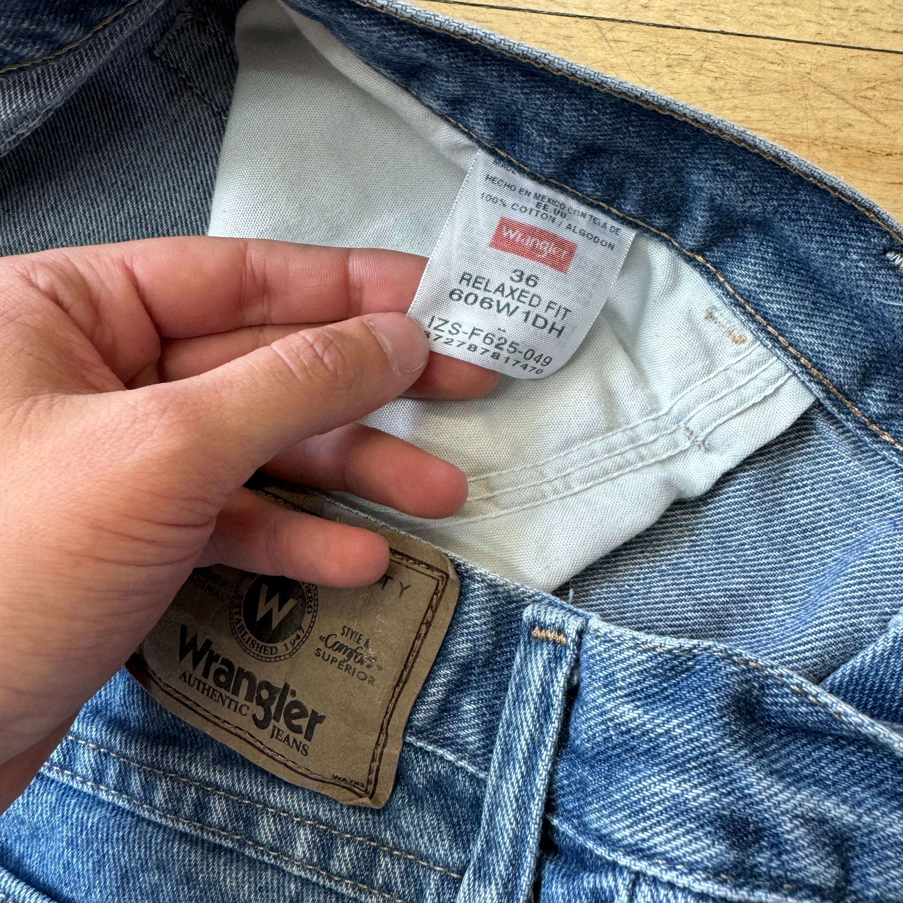 Vintage Wrangler Denim Jean Shorts Sz 36