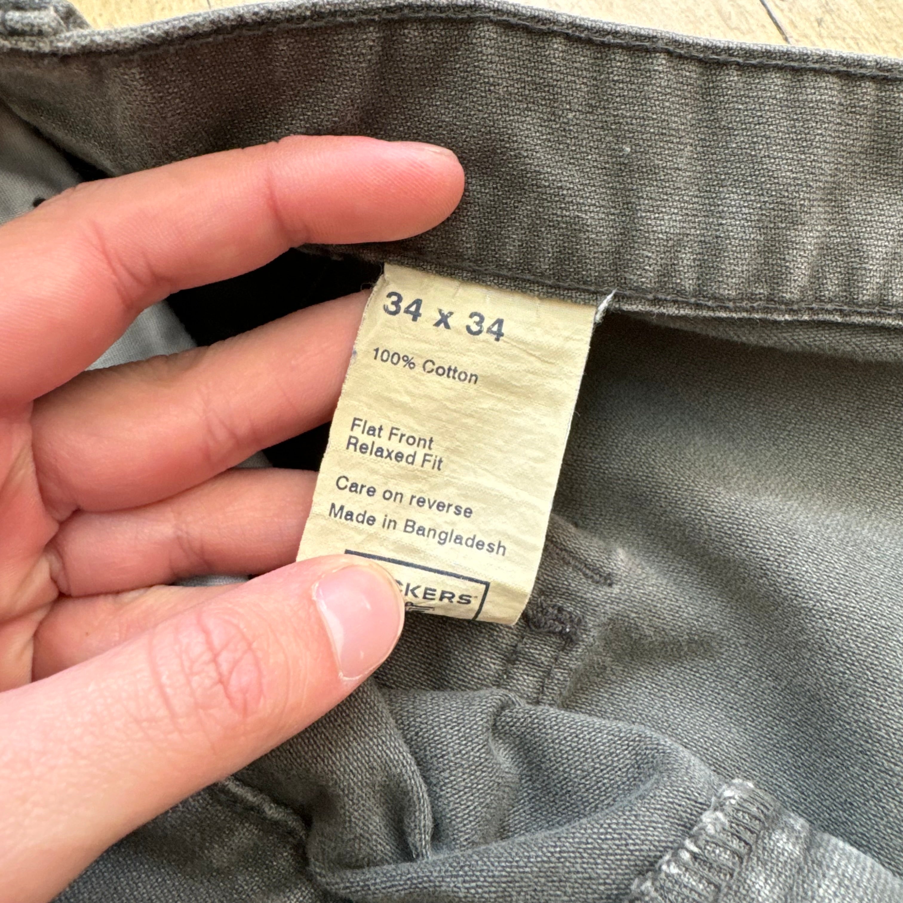 Vintage Olive Dockers Khaki Pants Sz 34x34