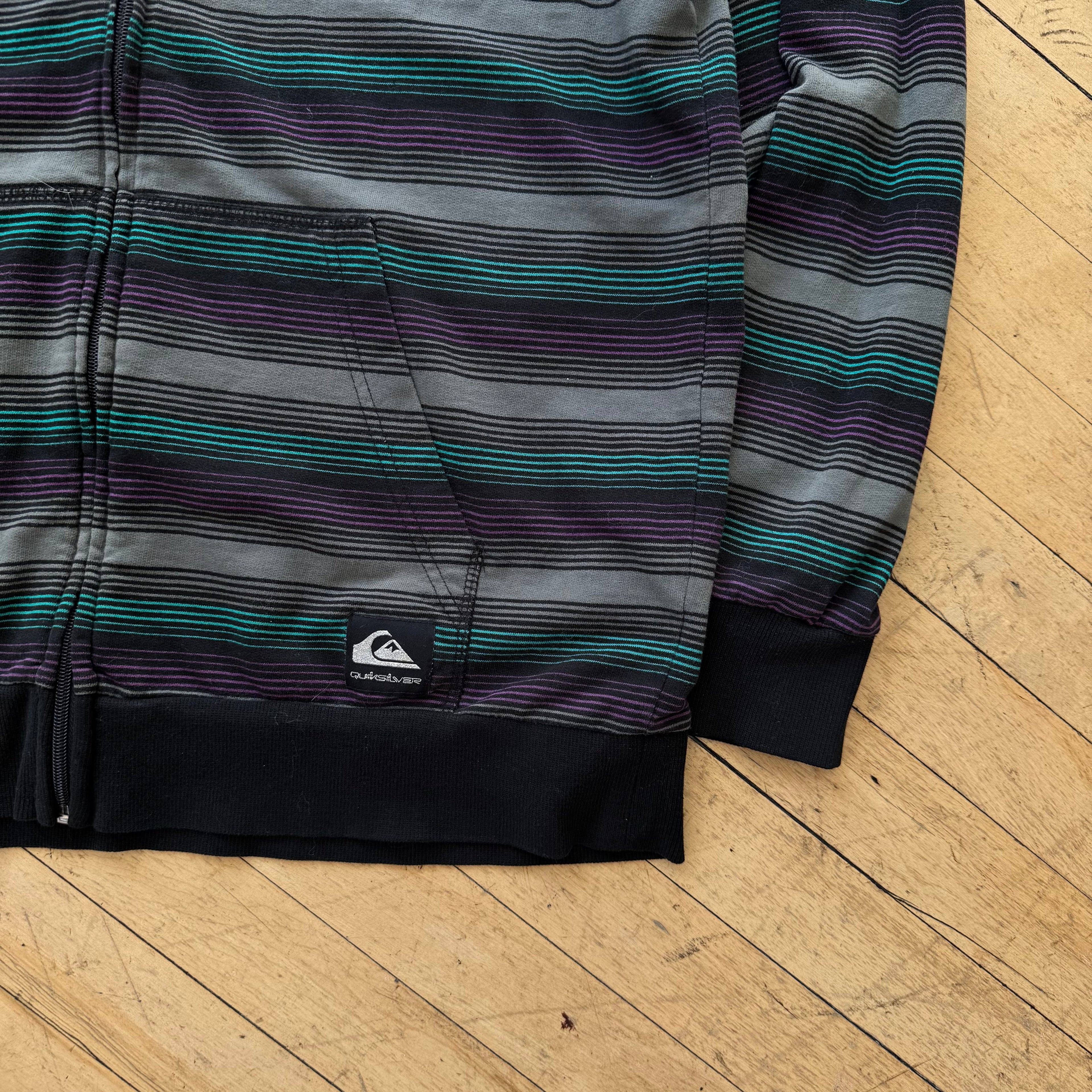 Y2K Quiksilver Zip-Up Jacket Sz L
