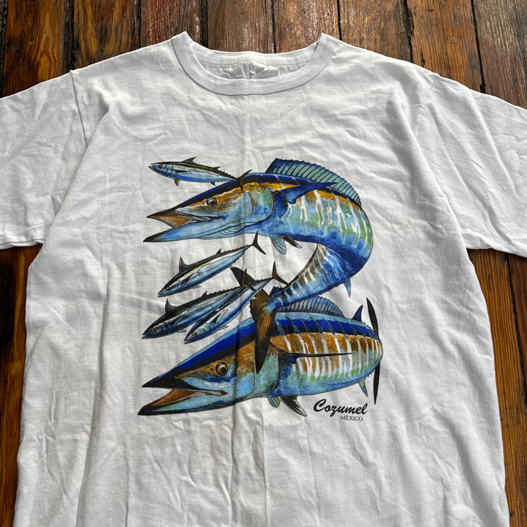 Vintage Mexico Fish T-shirt Sz L