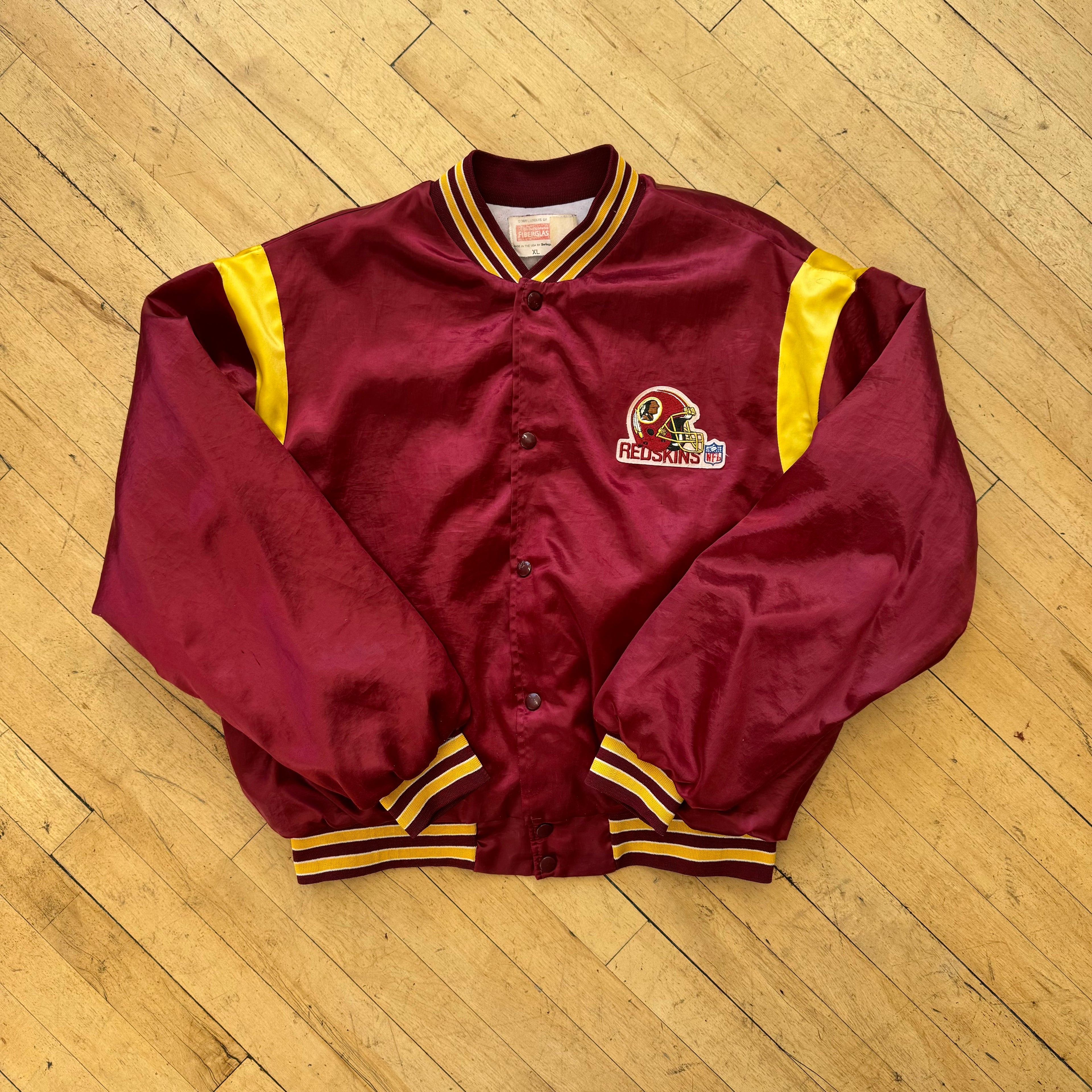 Vintage Washington Redskins Satin Bomber Jacket Sz L