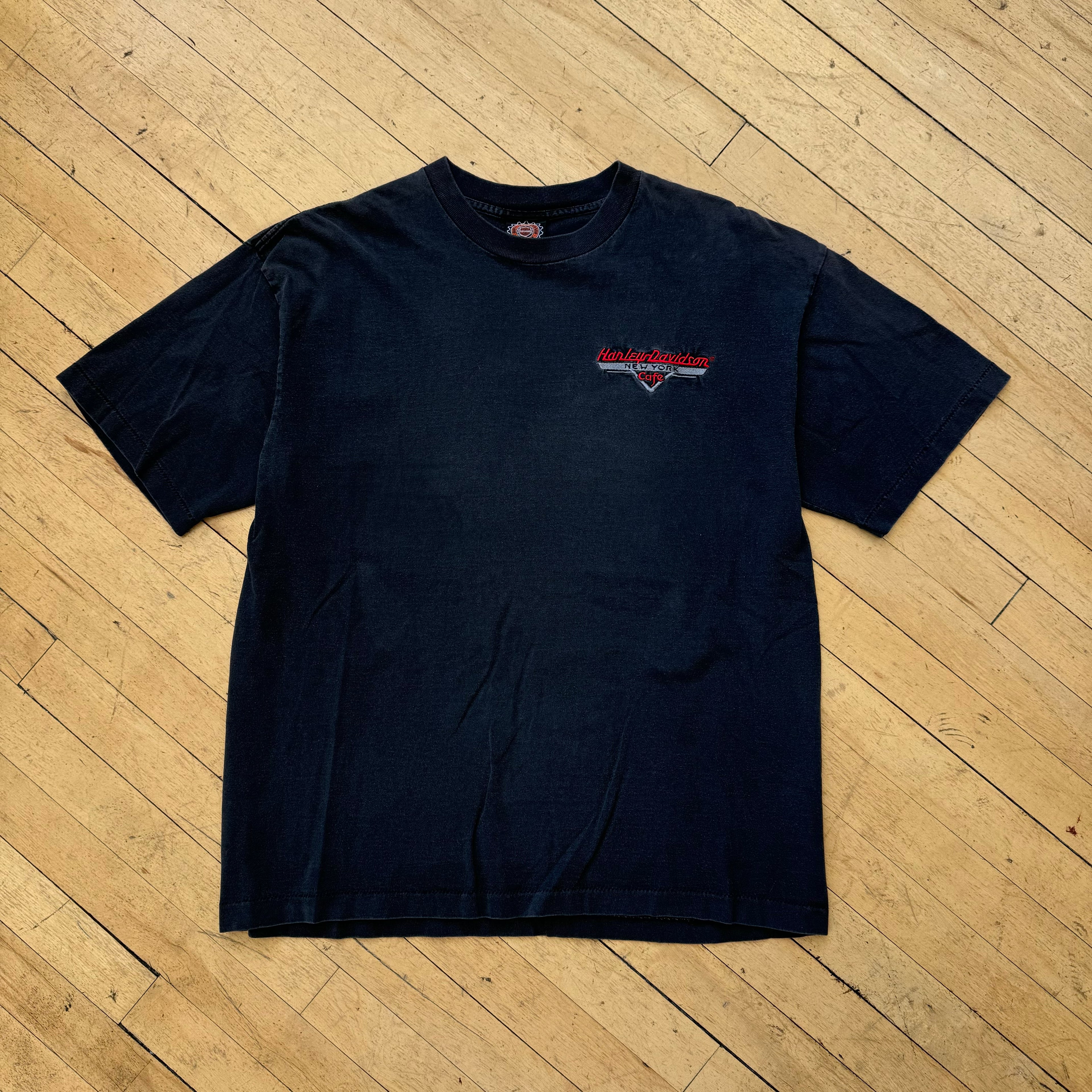 Harley Davidson Cafe Embroidered T-shirt Sz L