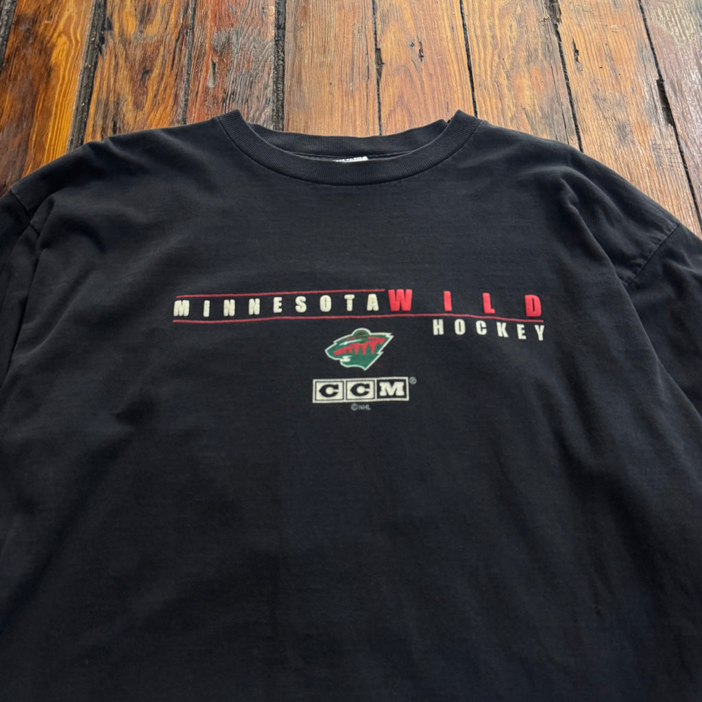 Vintage Minnesota Wild Long Sleeve T-shirt Sz XL