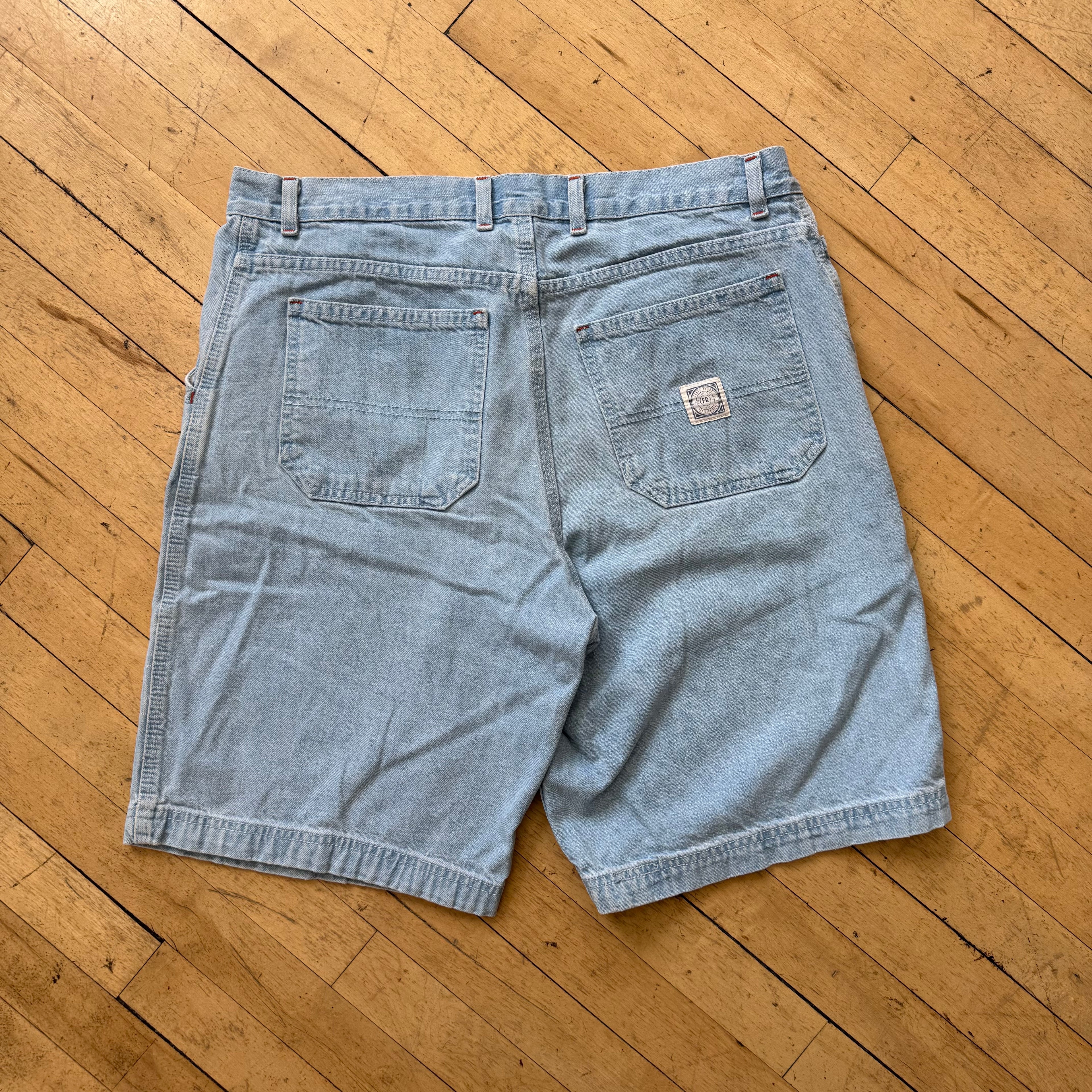 Vintage Faded glory Light Wash Denim Jean Shorts Sz 36