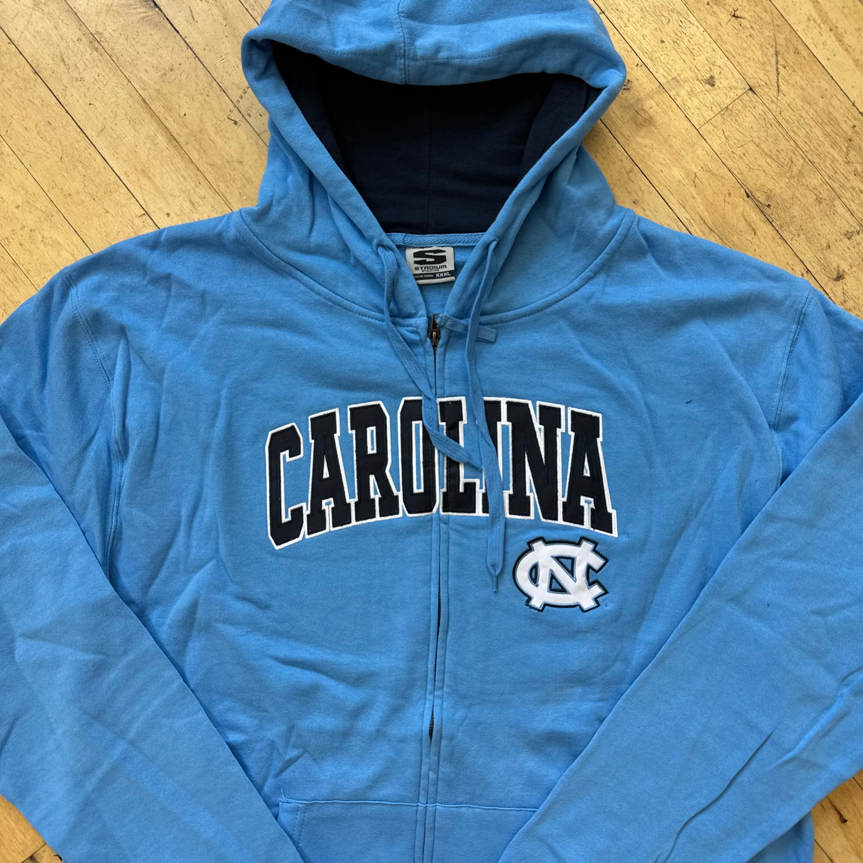 Y2K North Carolina Tarheels Zip-up Jacket Sz XXXL