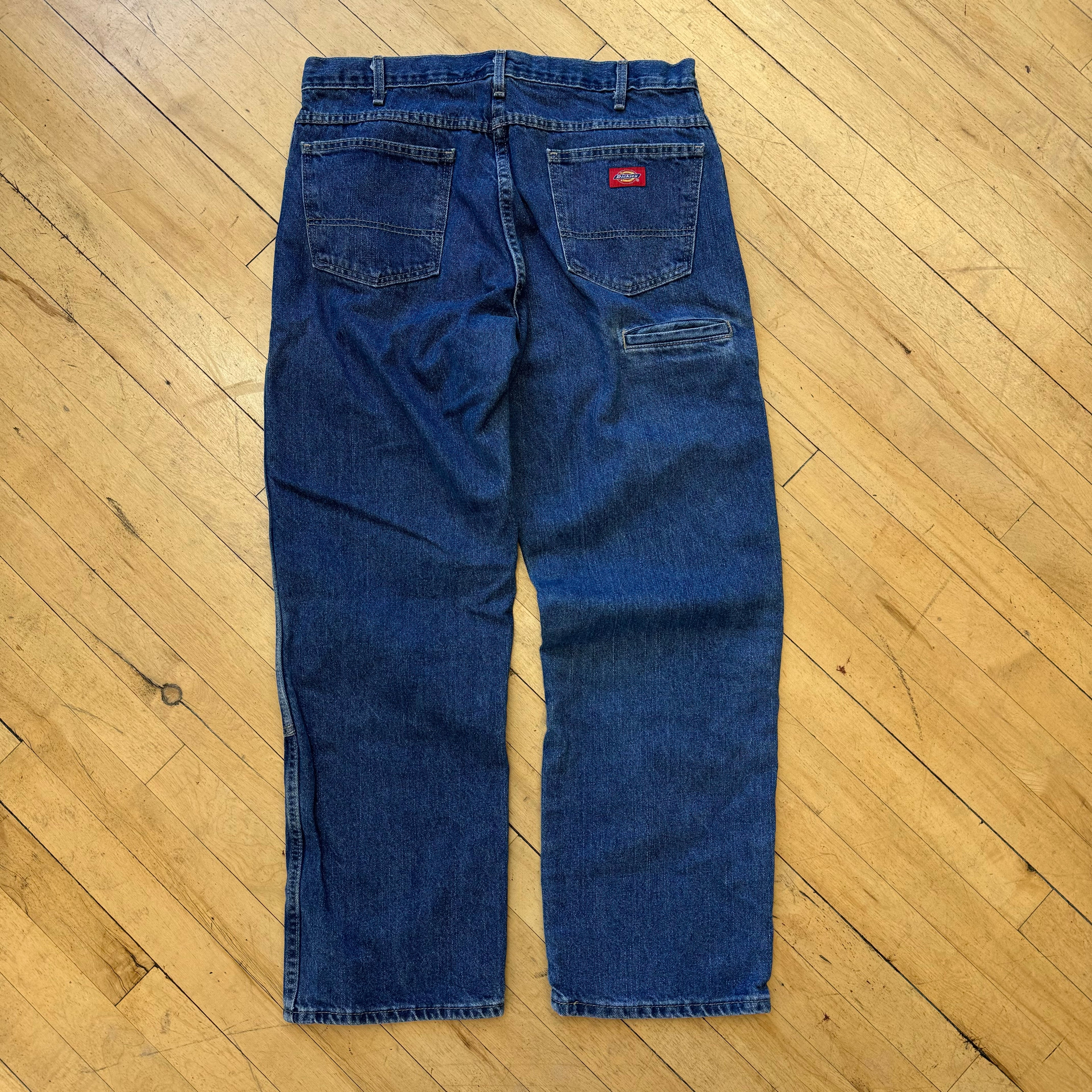 Vintage Dickies Double Knee Denim Jeans Sz 34x32