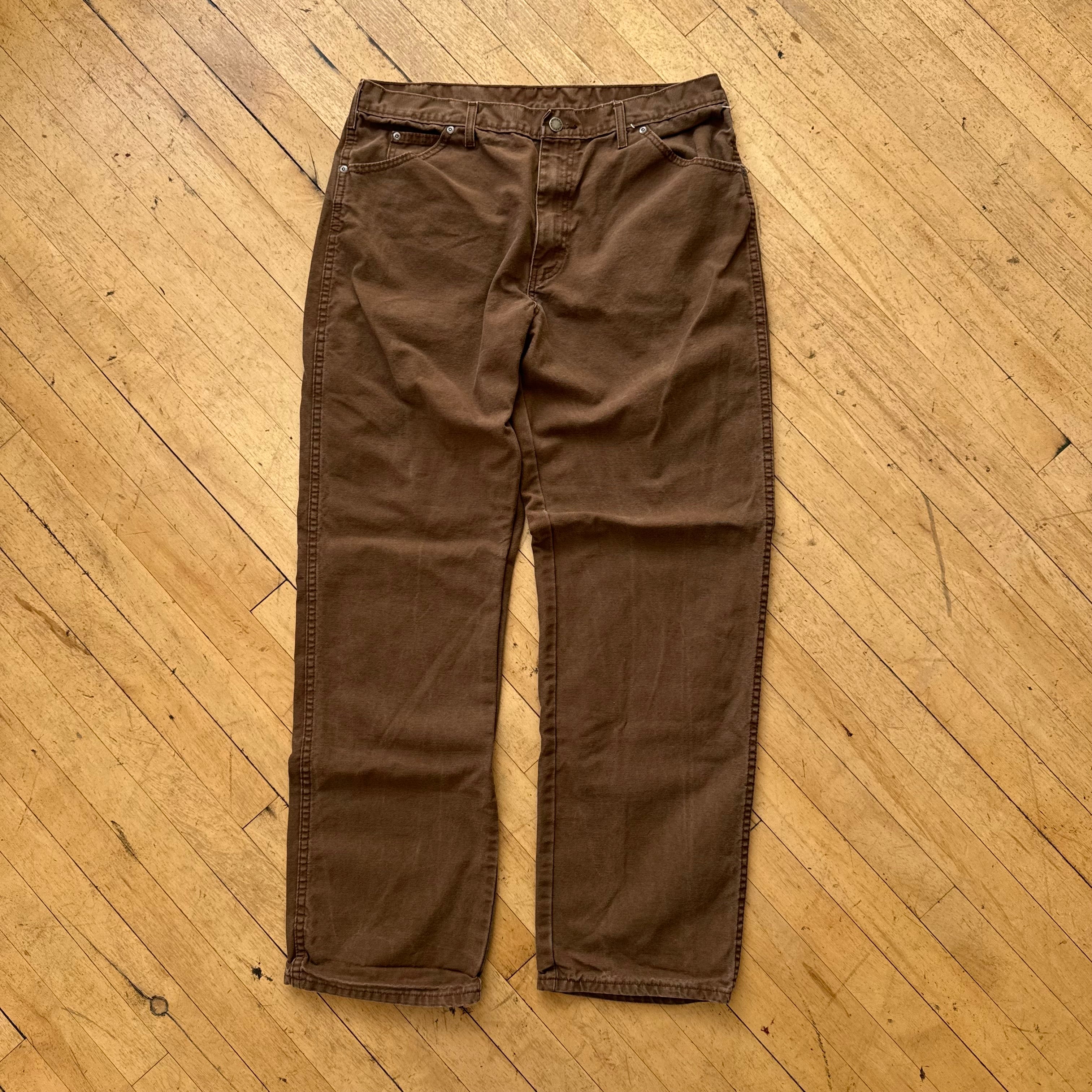 Vintage Brown Dickie Denim Jeans Sz 38x32
