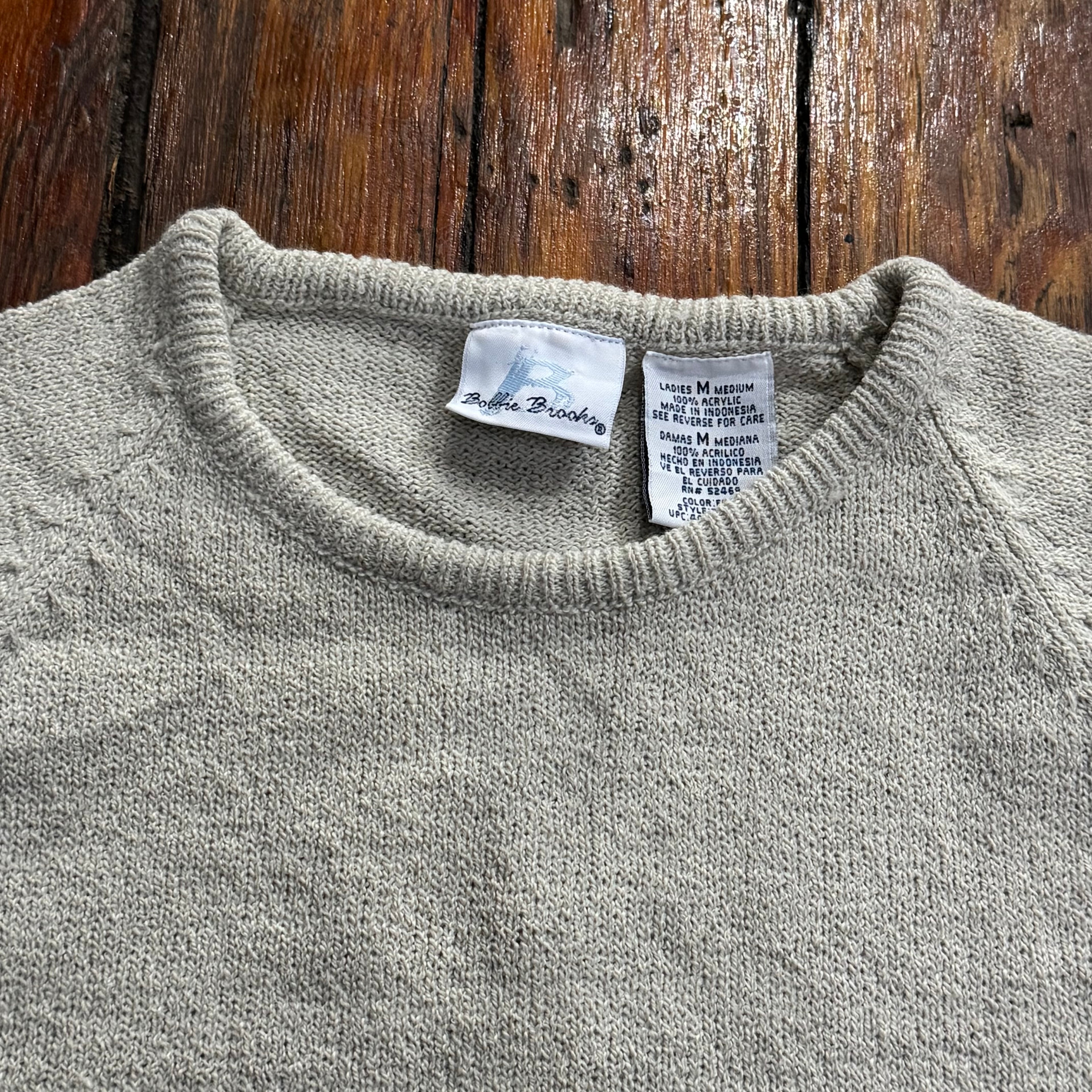 Vintage Bollie Brooks Sweater Top Sz M