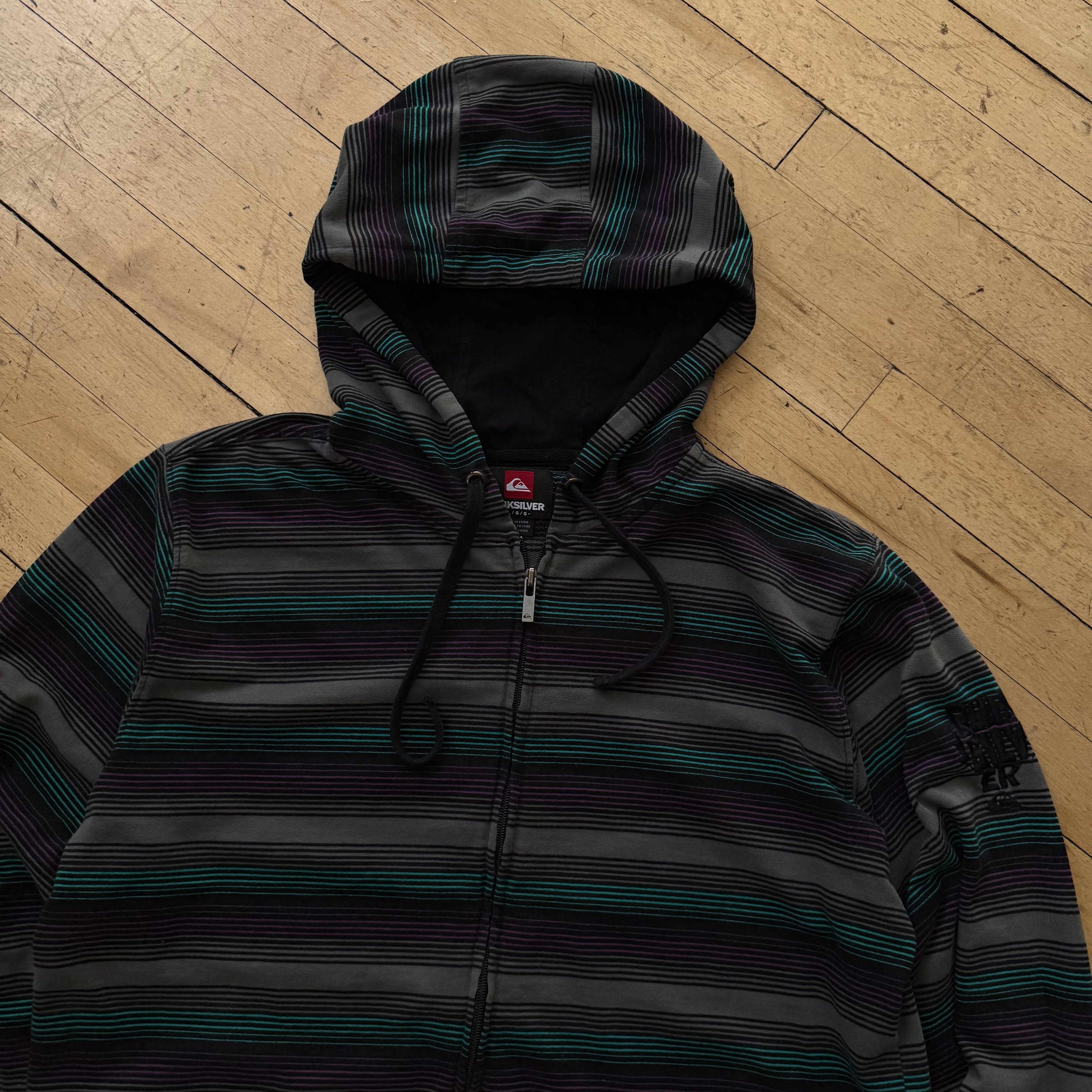 Y2K Quiksilver Zip-Up Jacket Sz L