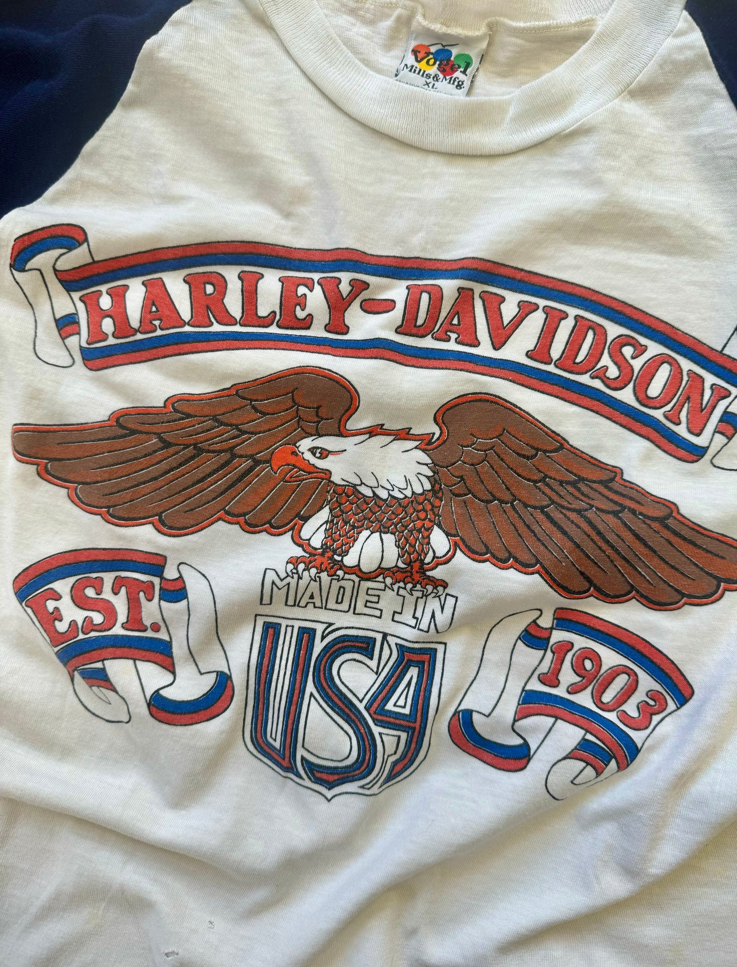 Vintage Harley Davidson USA T-shirt Sz L