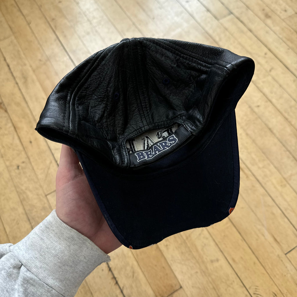 Vintage Leather Chicago Bears StrapBack Hat