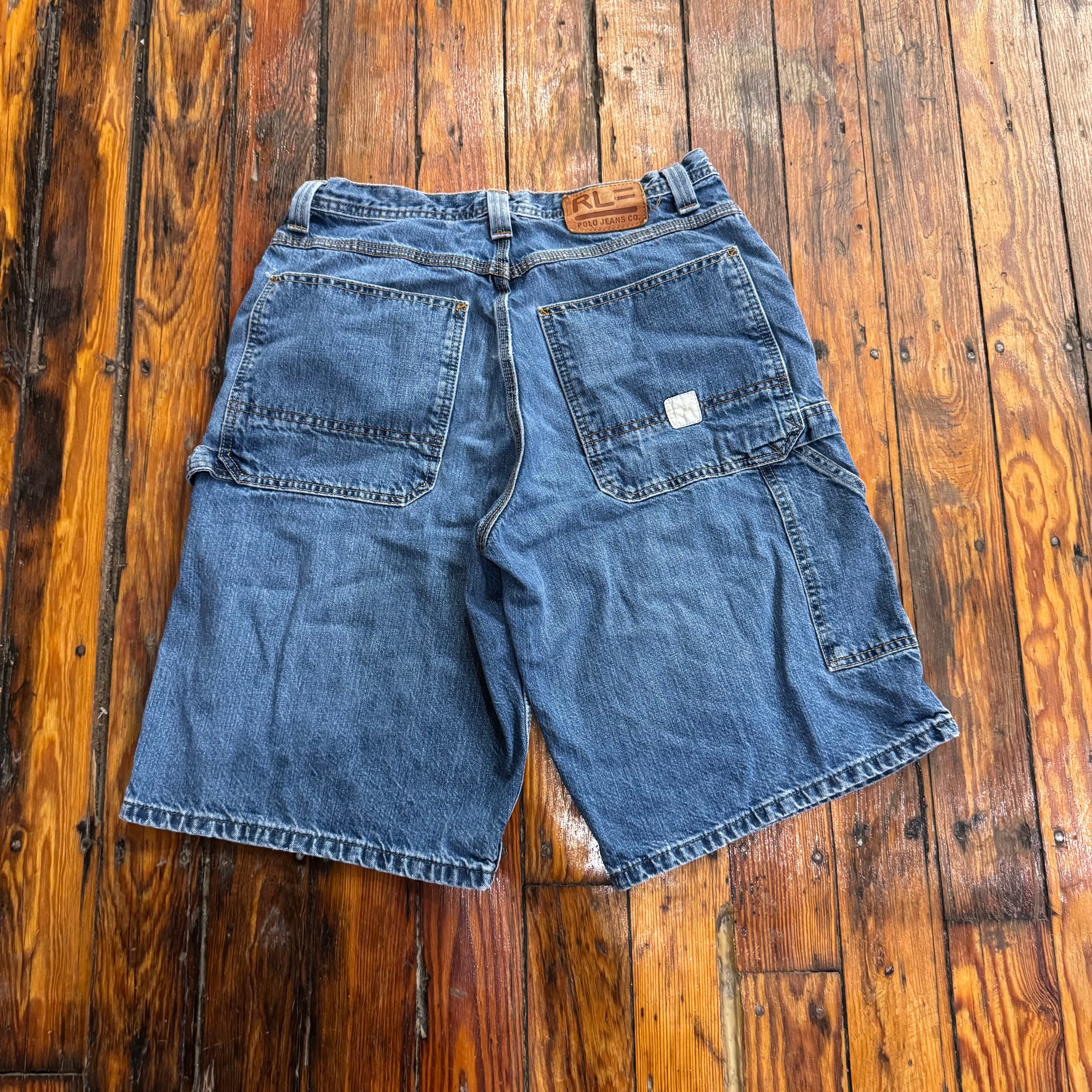 Vintage Polo Jeans Company Denim Shorts Sz 33