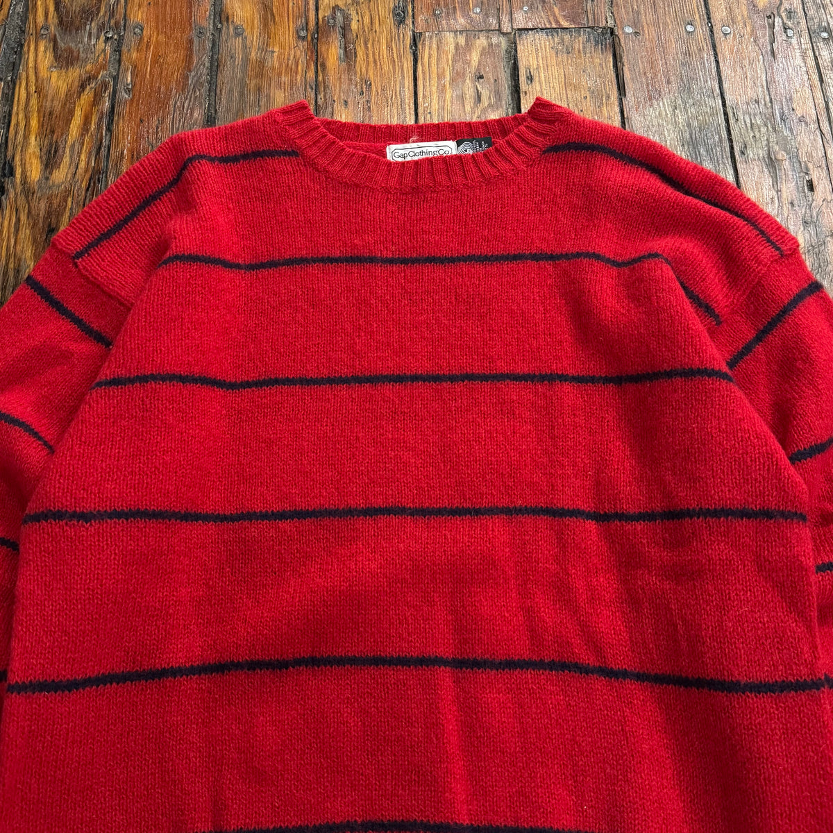 Vintage Gap Striped Knit Sweater Sz L