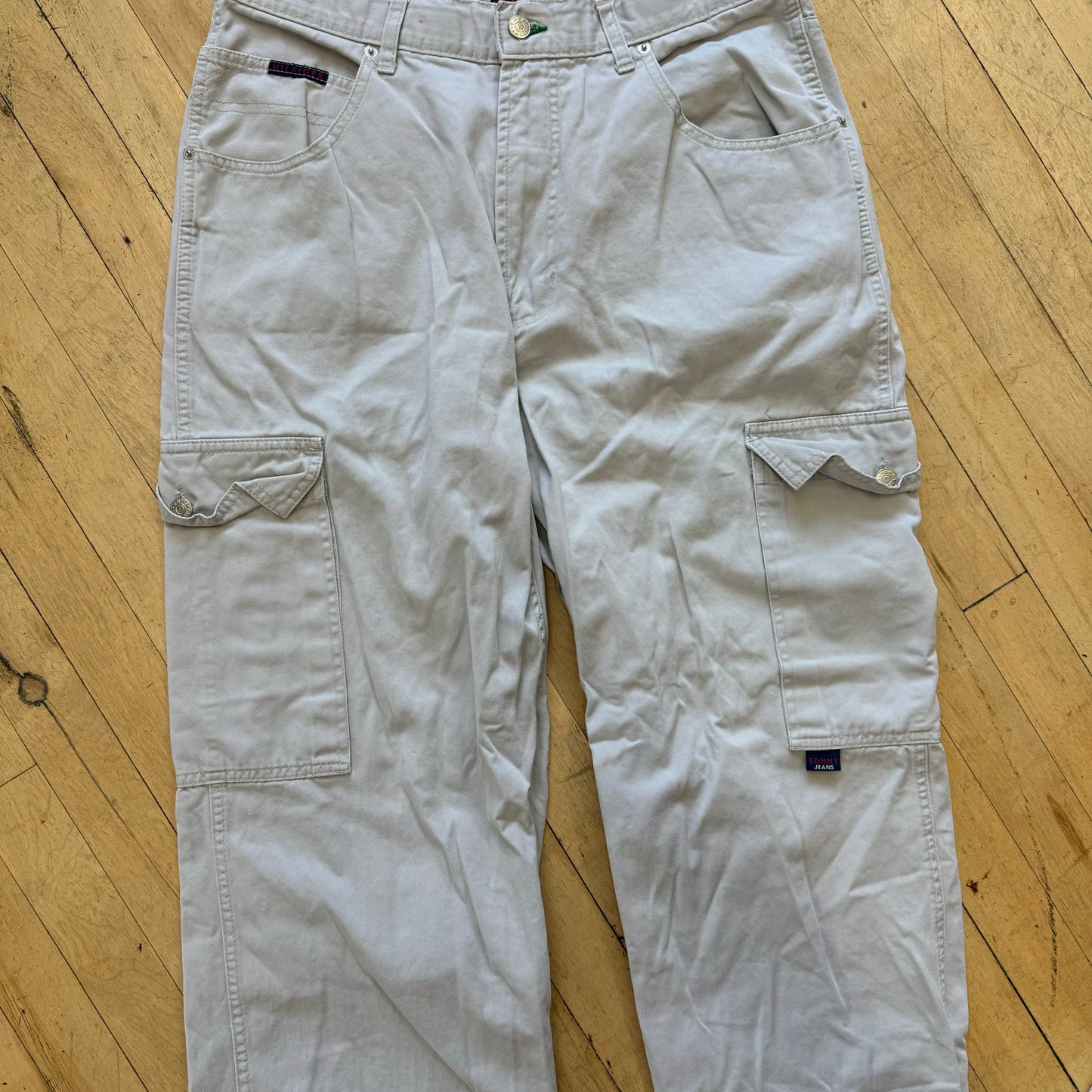 Vintage Tommy Hilfiger Cargo Kahki Pants Sz 34x32