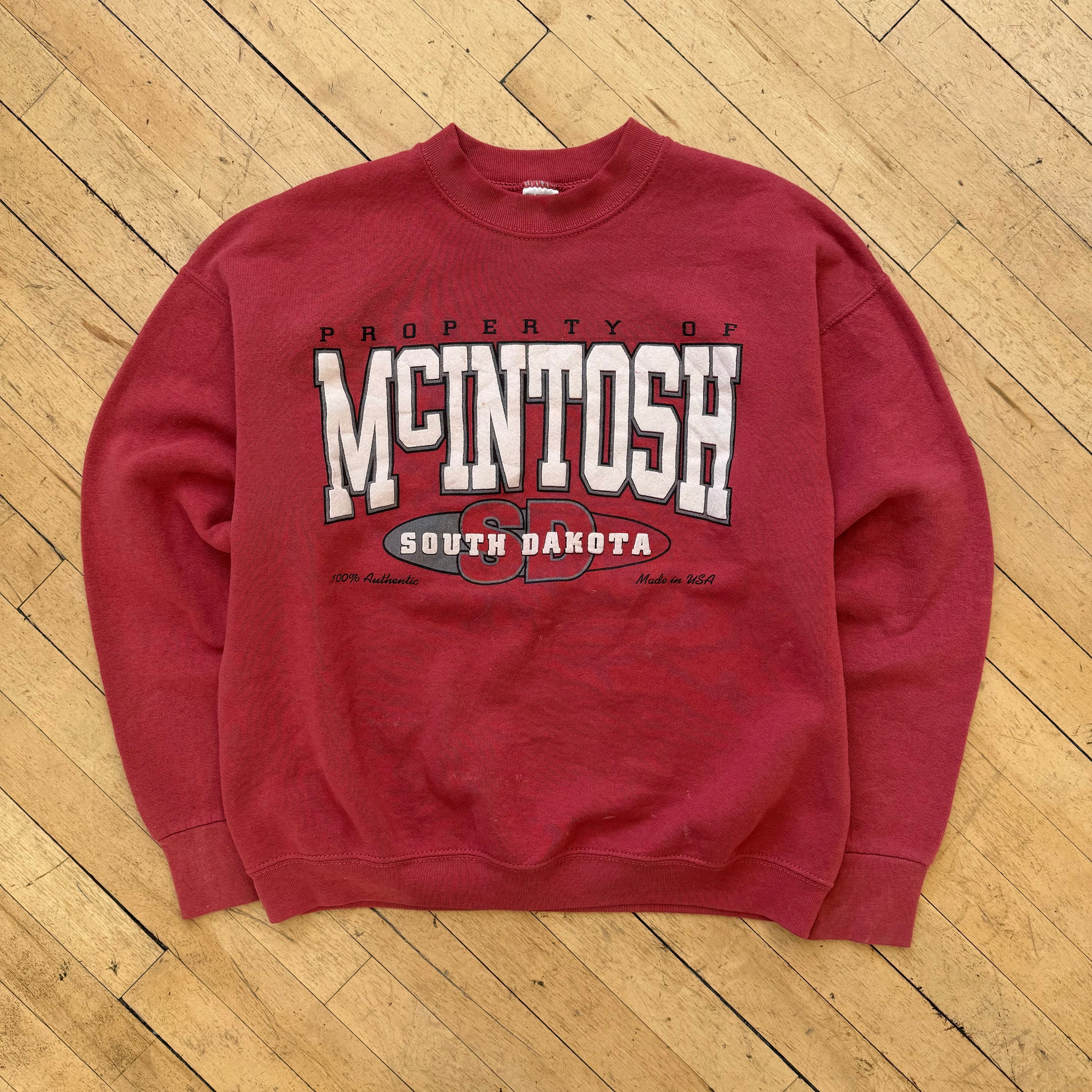 Vintage McIntosh South Dakota CrewNeck Sz L