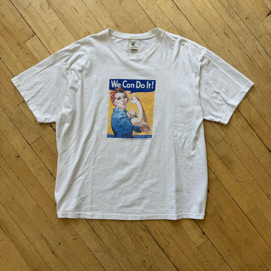 Vintage Women We Can Do It T-shirt Sz XL
