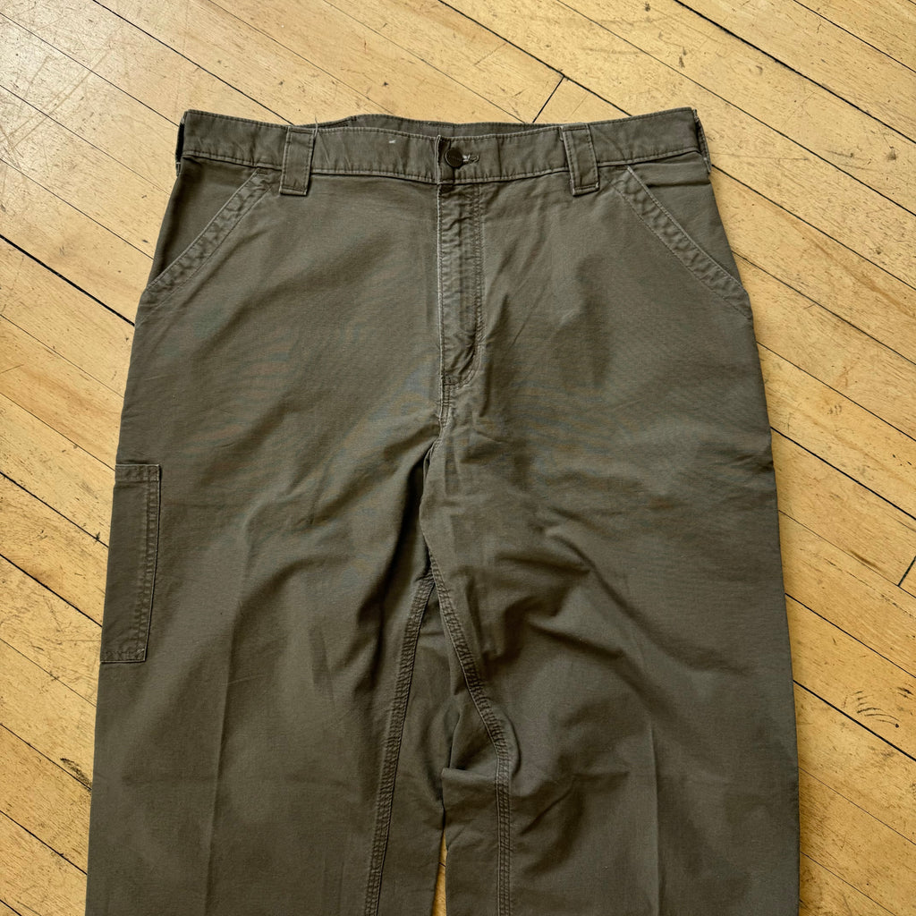 Vintage Olive Carhartt Khaki Cargo Pants Sz 34x34