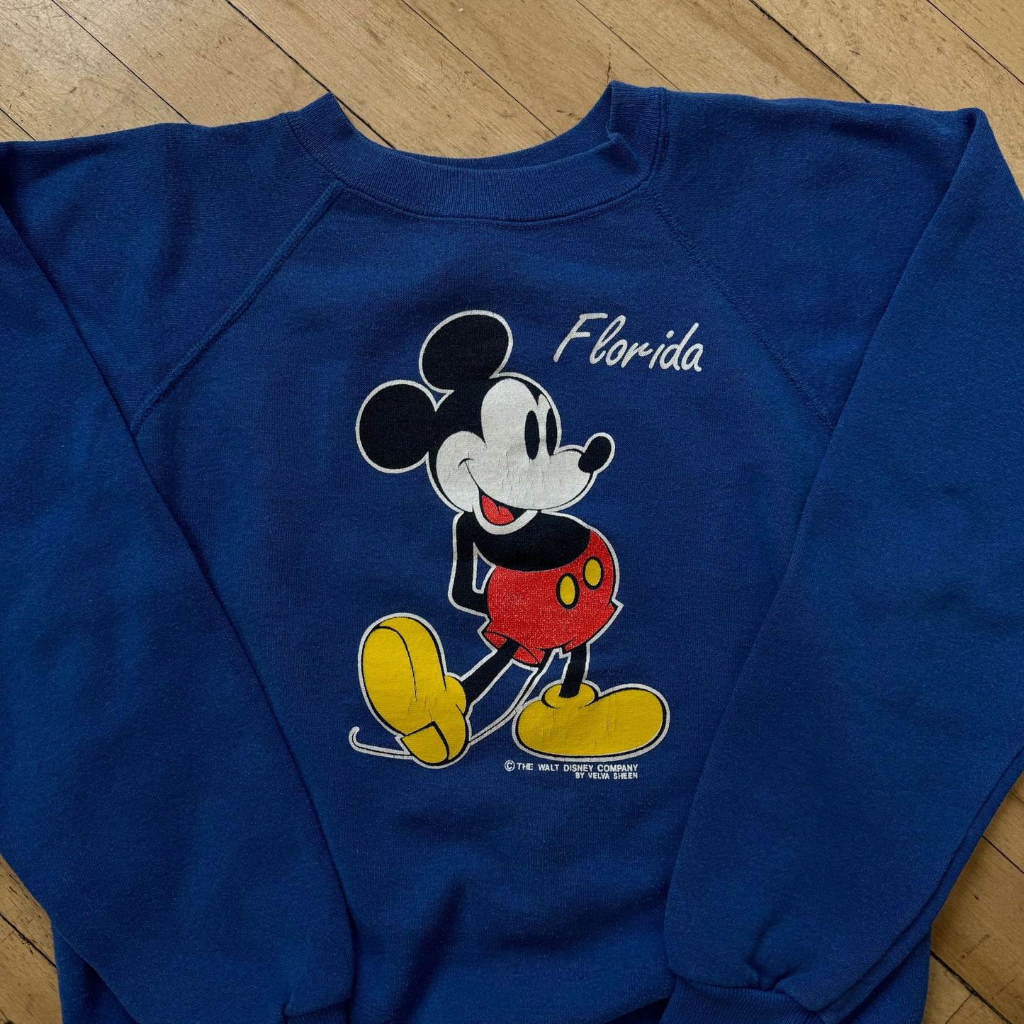 Vintage Mickey Mouse Flordia Crewneck Sz YTH L