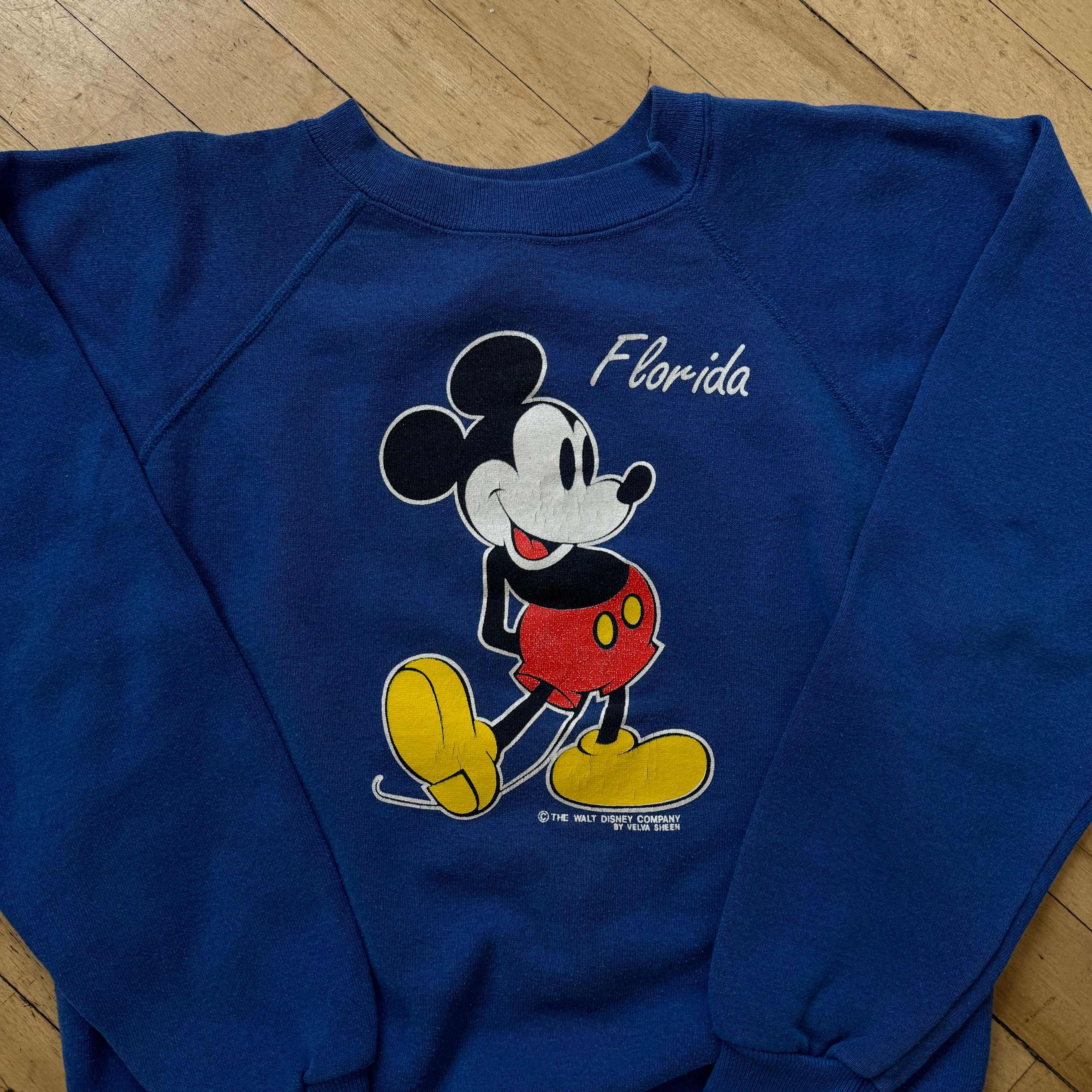 Vintage Mickey Mouse Flordia Crewneck Sz YTH L