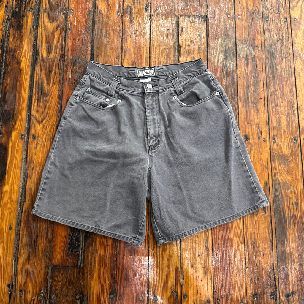 Vintage Genza Gray Denim Jean Shorts Sz