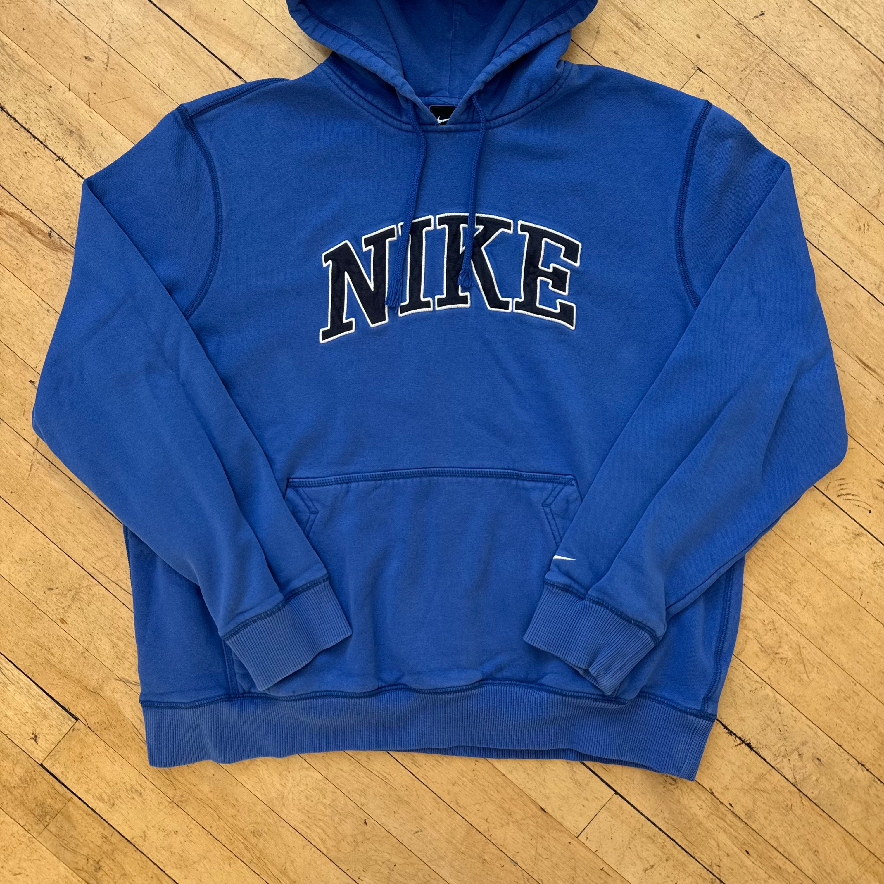 Y2K Nike SpellOut Hoodie Sz L