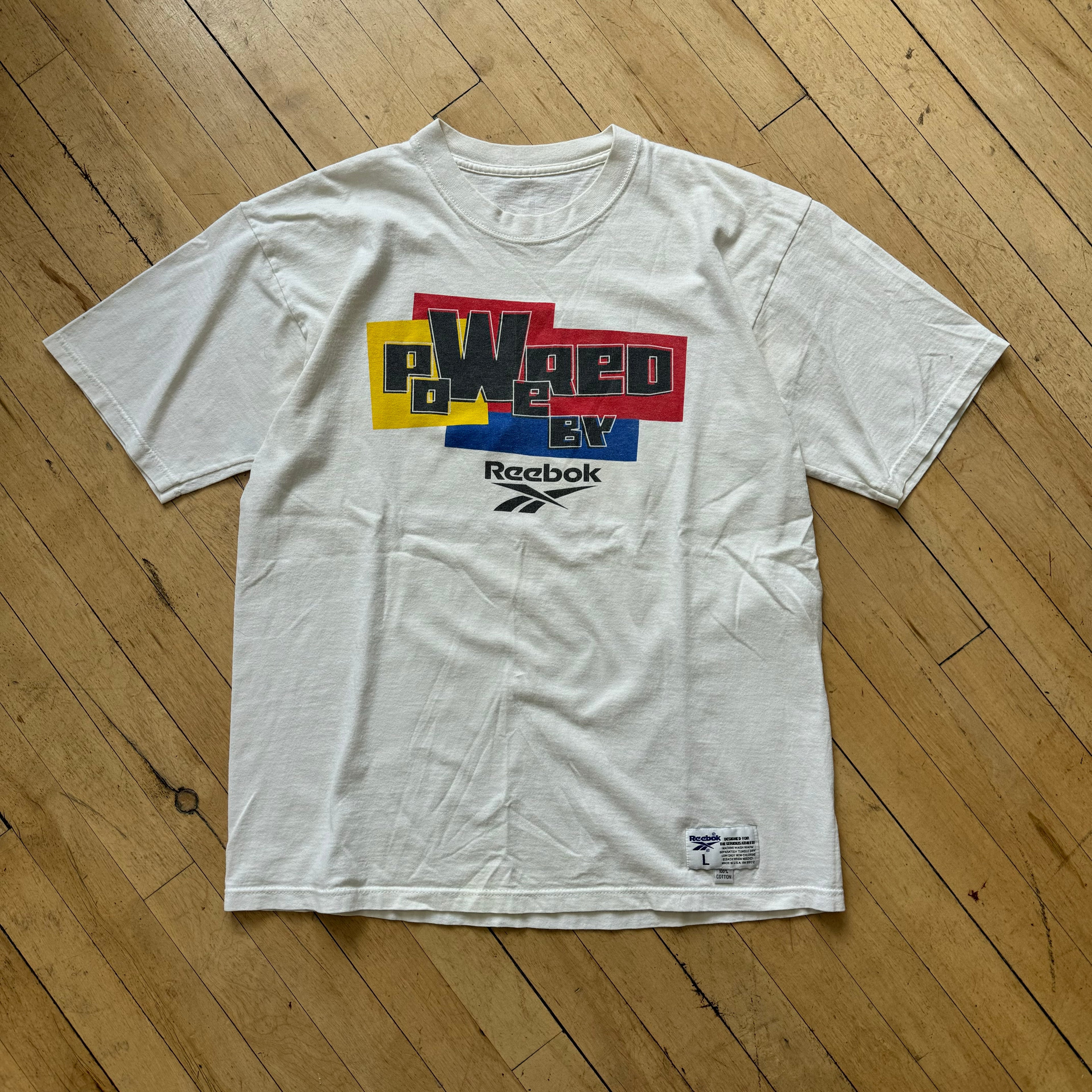 Vintage Powered By Reebok T-shirt Sz L