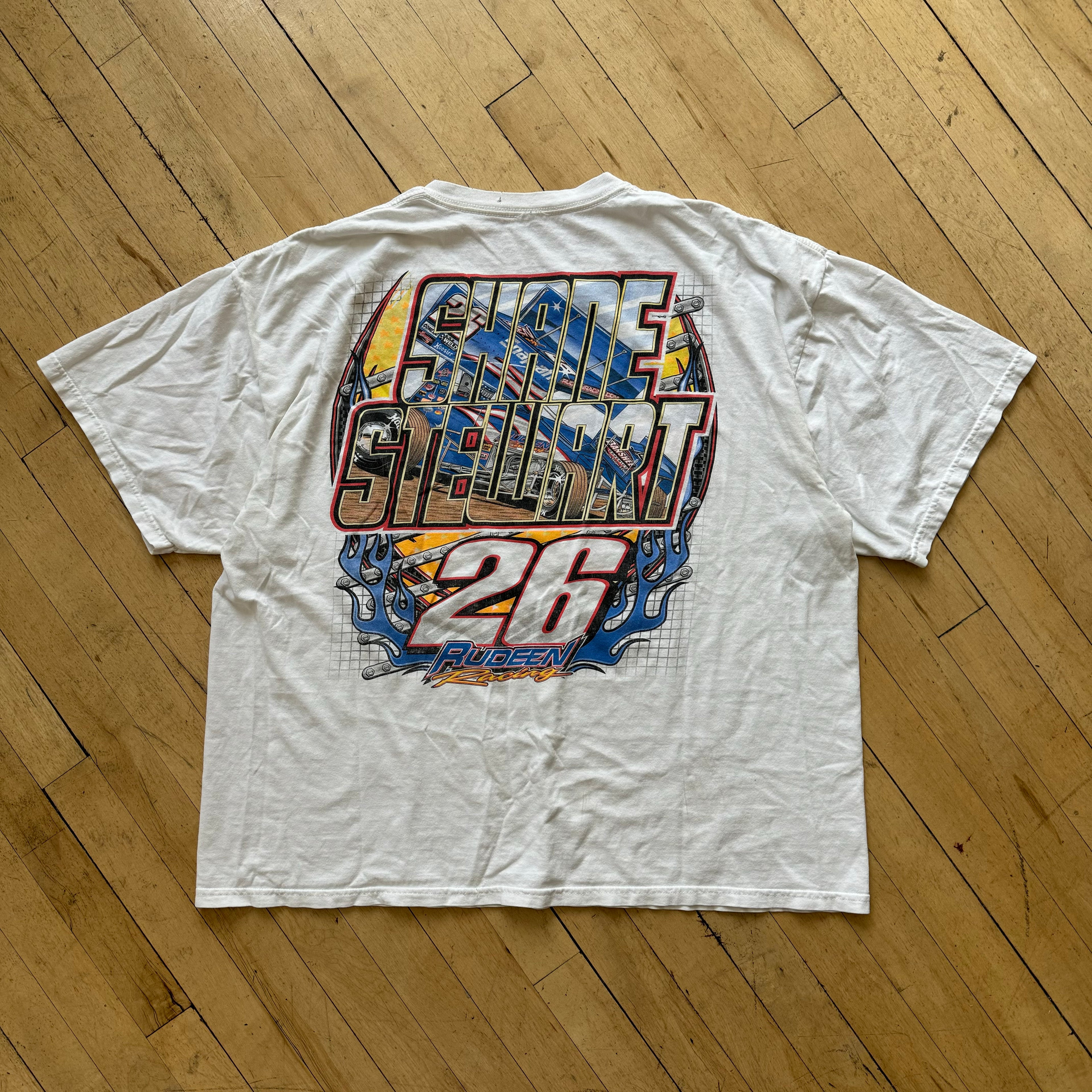 2000s Shane Stewart Sprint Car T-shirt Sz XXL