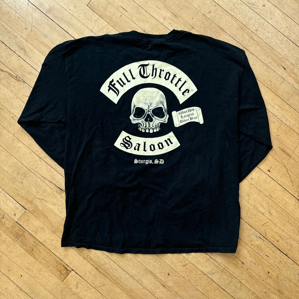 Y2K Full Throttle Saloon Biker T-shirt Sz XXL