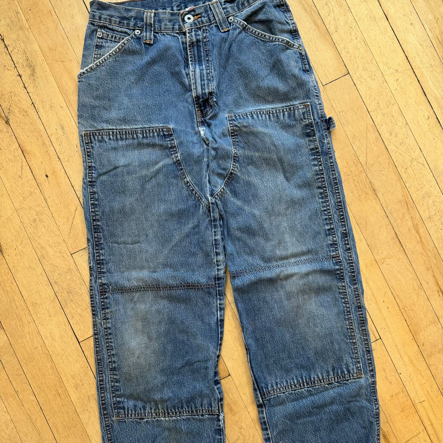 Vintage Old Navy Double Knee Denim Jeans Sz 31x32